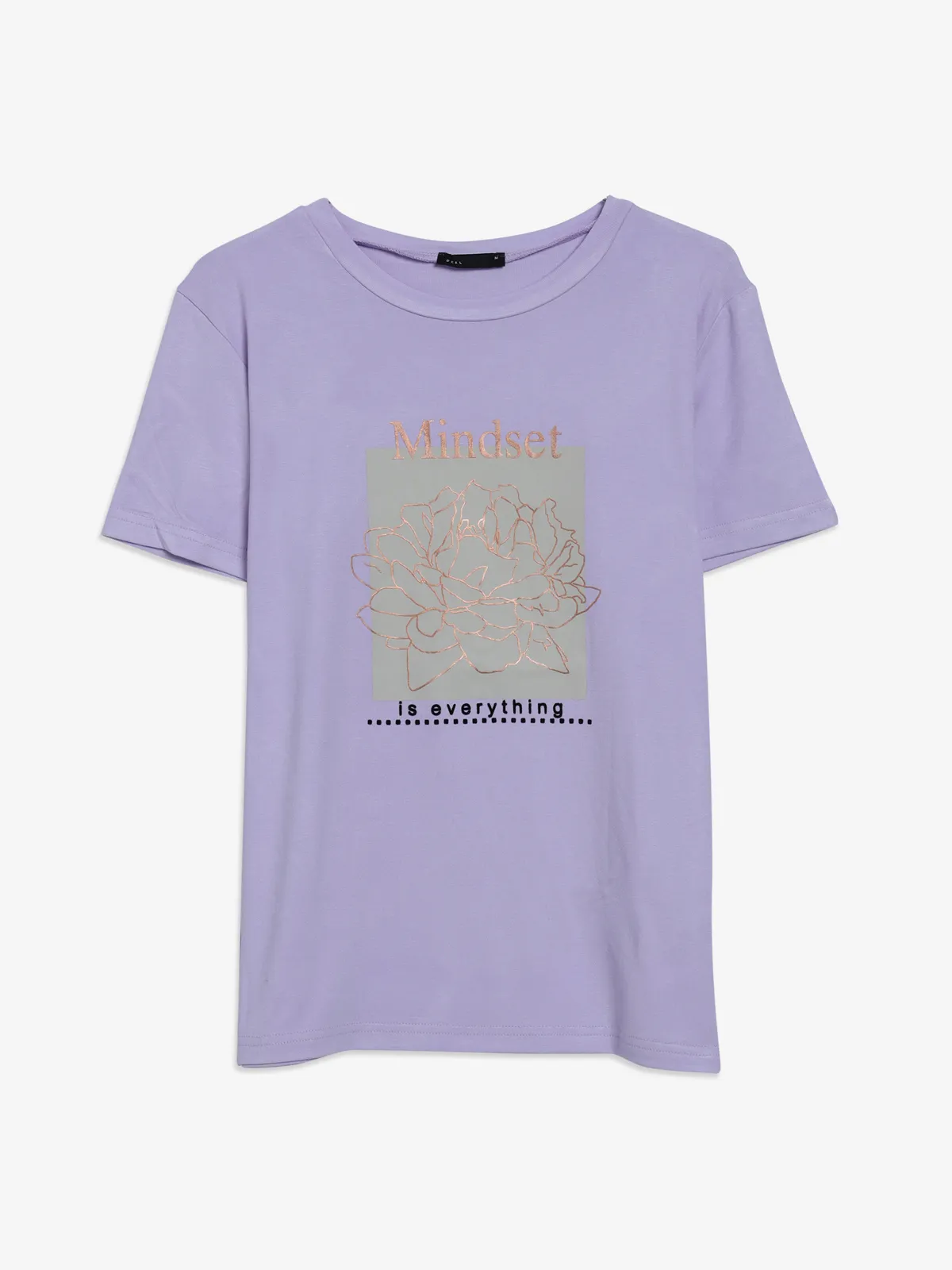 Deal cotton lavender printed t-shirt