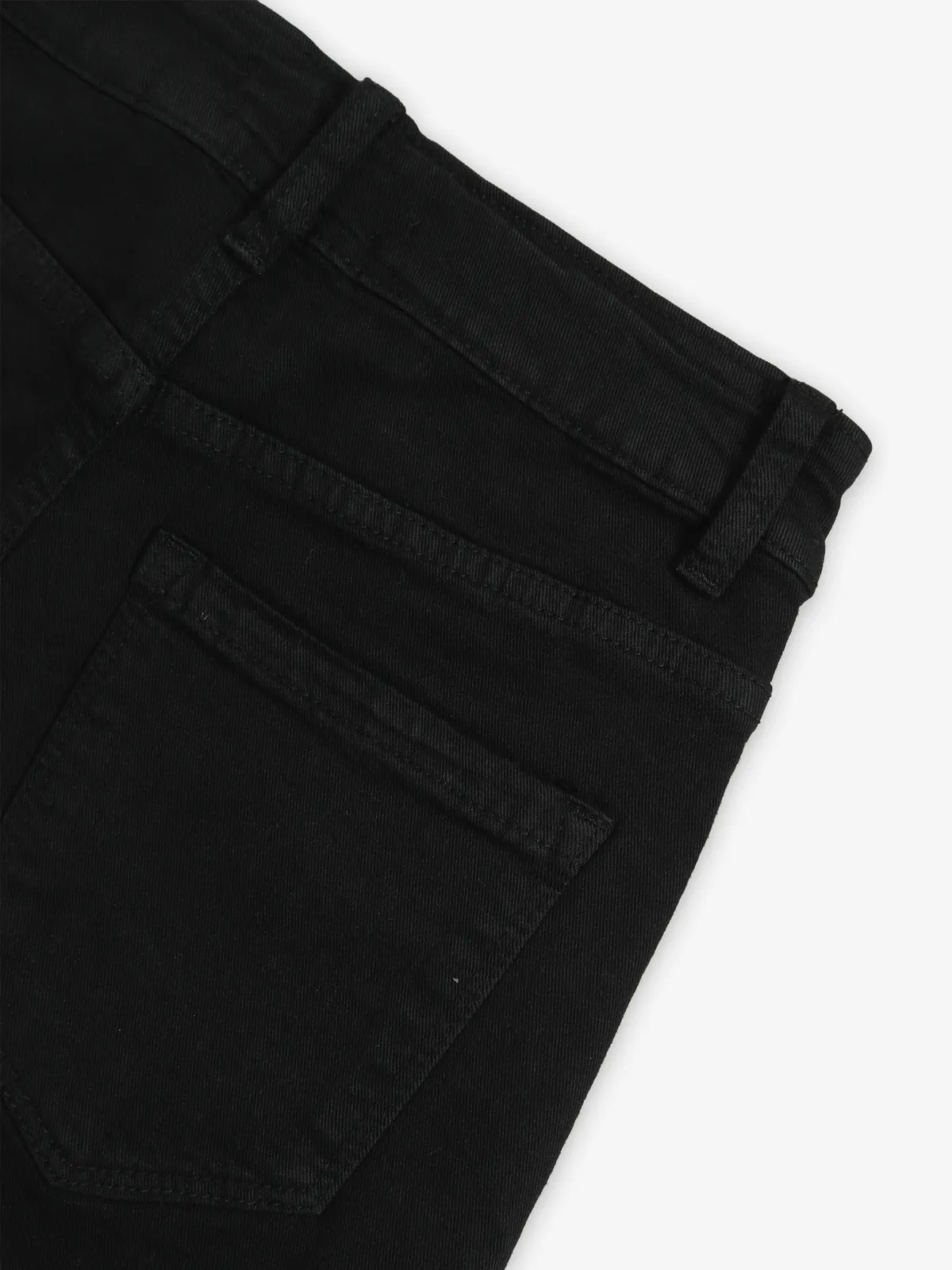 DEAL denim solid black shorts