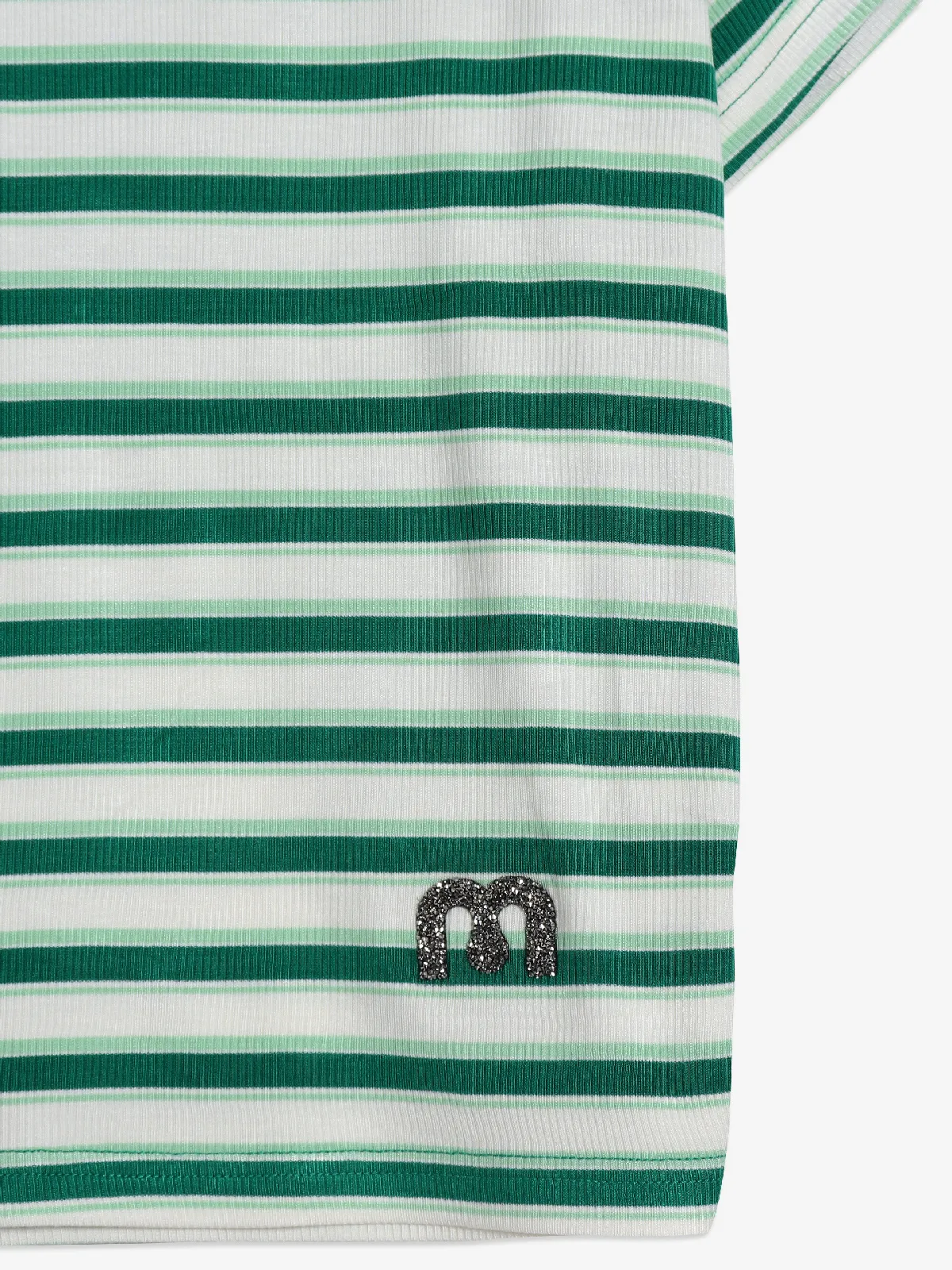 Deal green stripe top