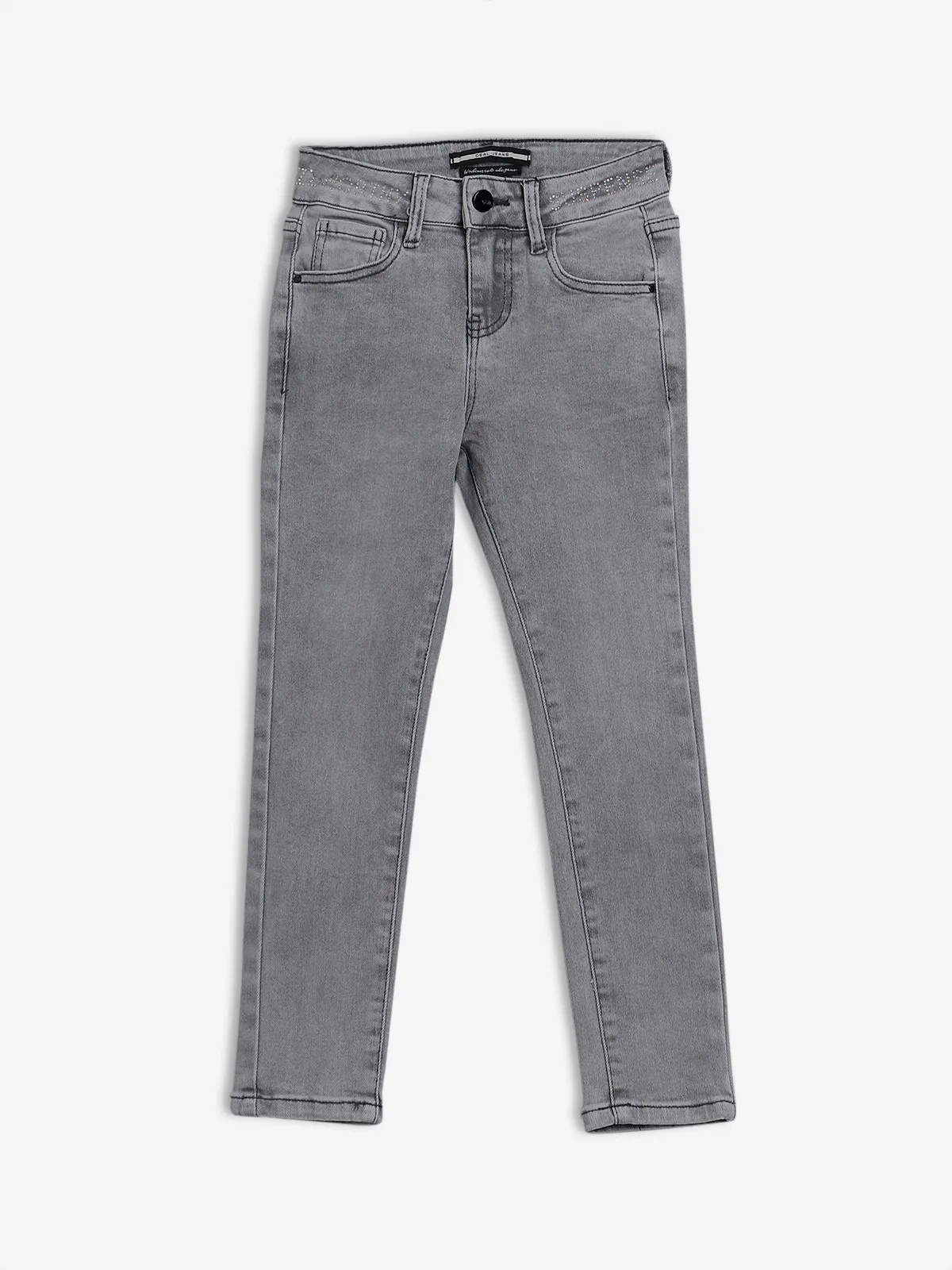 Deal grey denim slim fit jeans