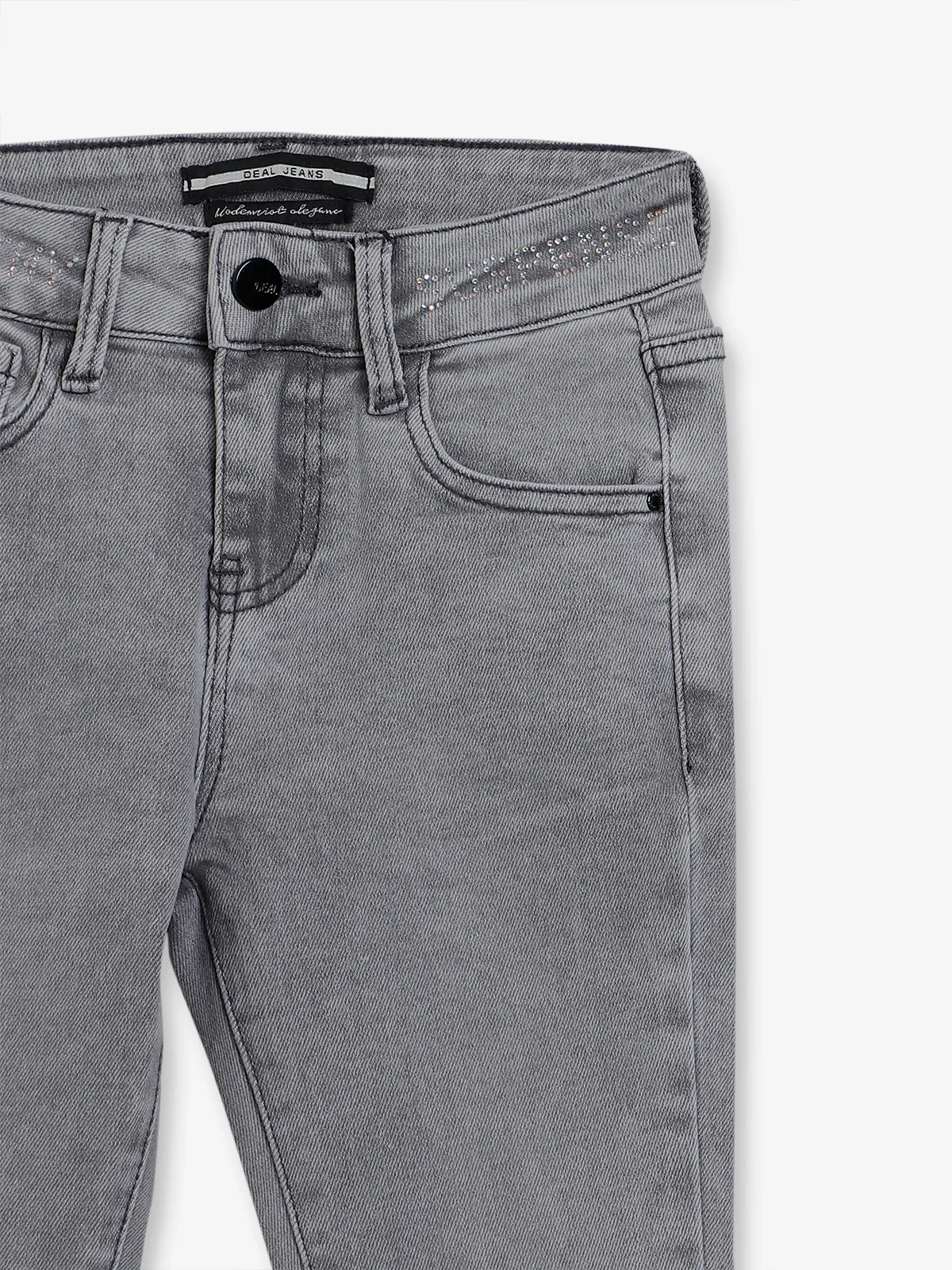 Deal grey denim slim fit jeans