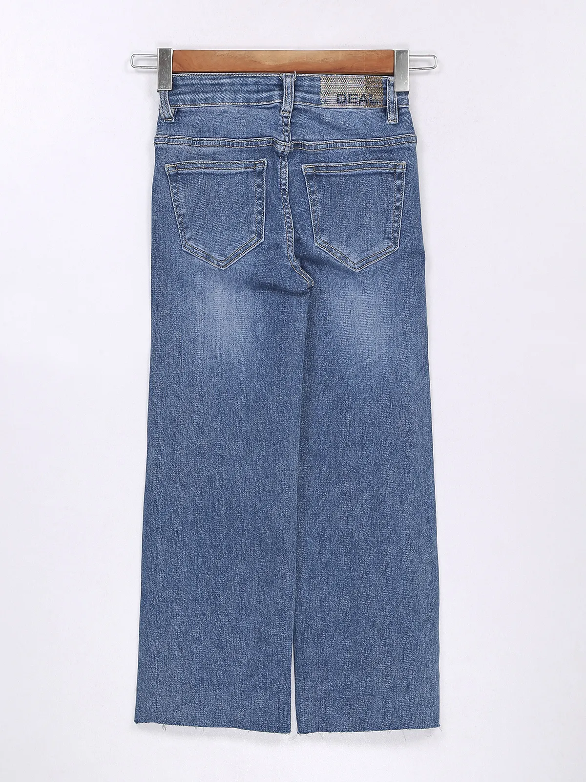 Deal indigo blue wide leg jeans