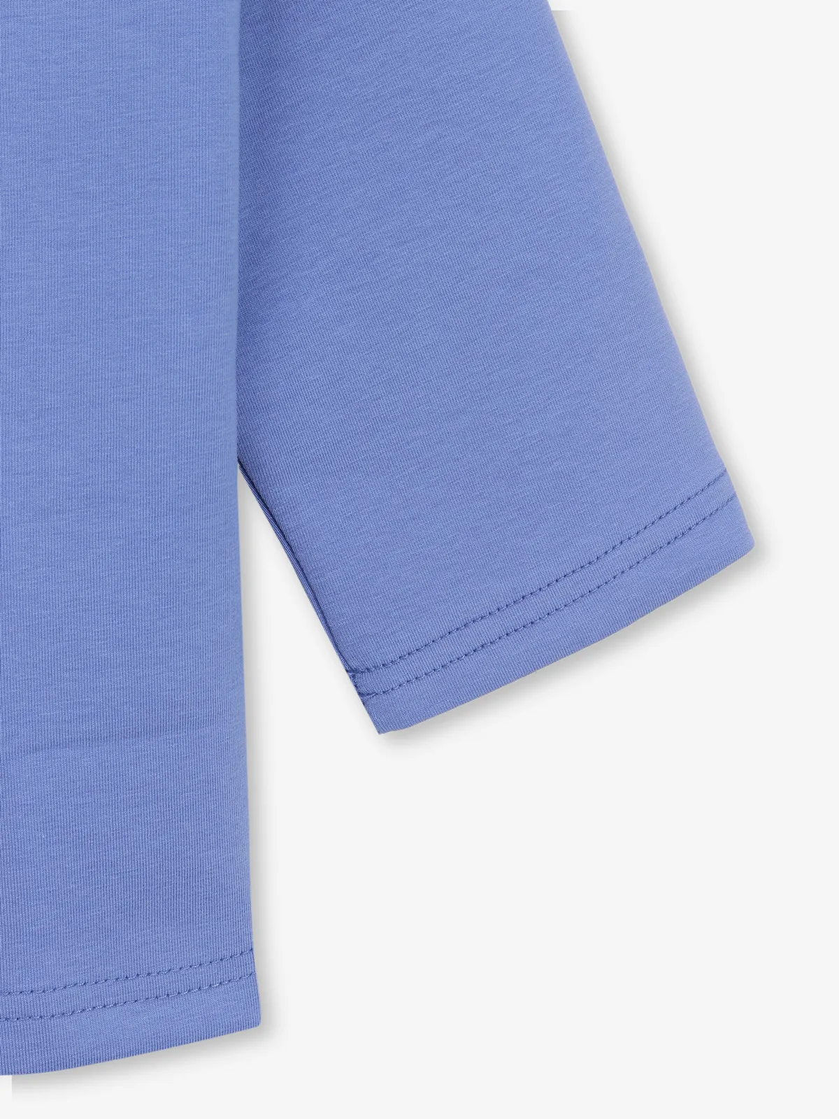 DEAL L.blue printed cotton crop top