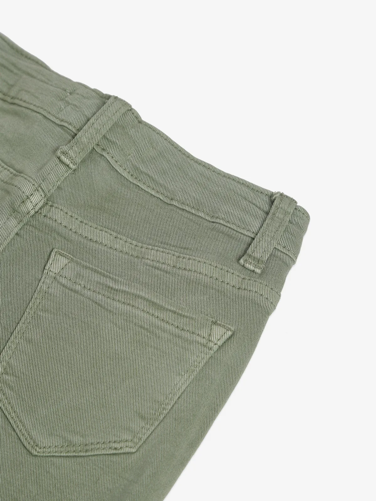 DEAL olive solid denim shorts