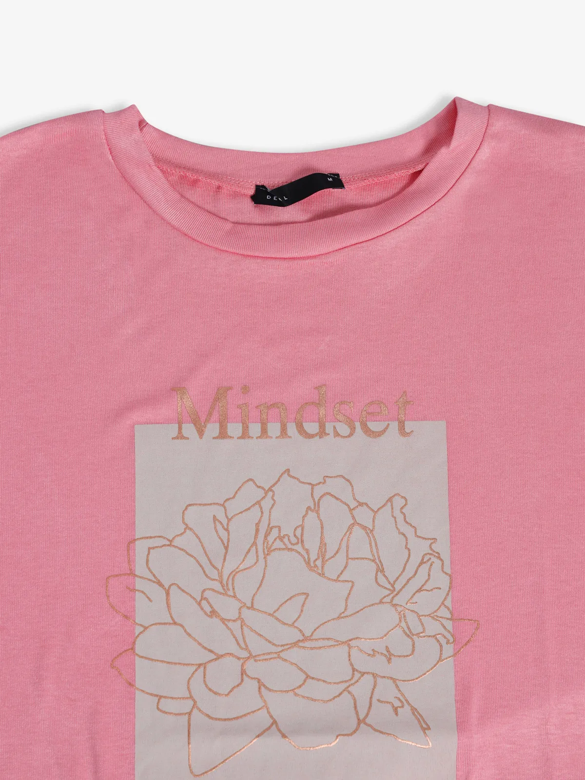 Deal pink cotton printed t-shirt