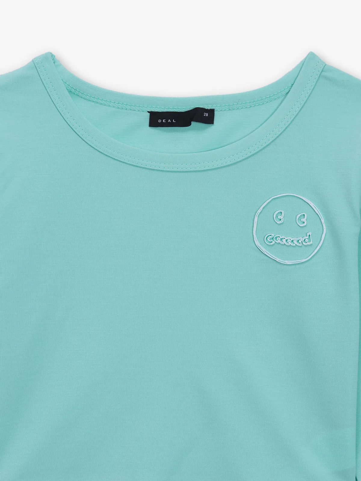 DEAL plain mint green crop top