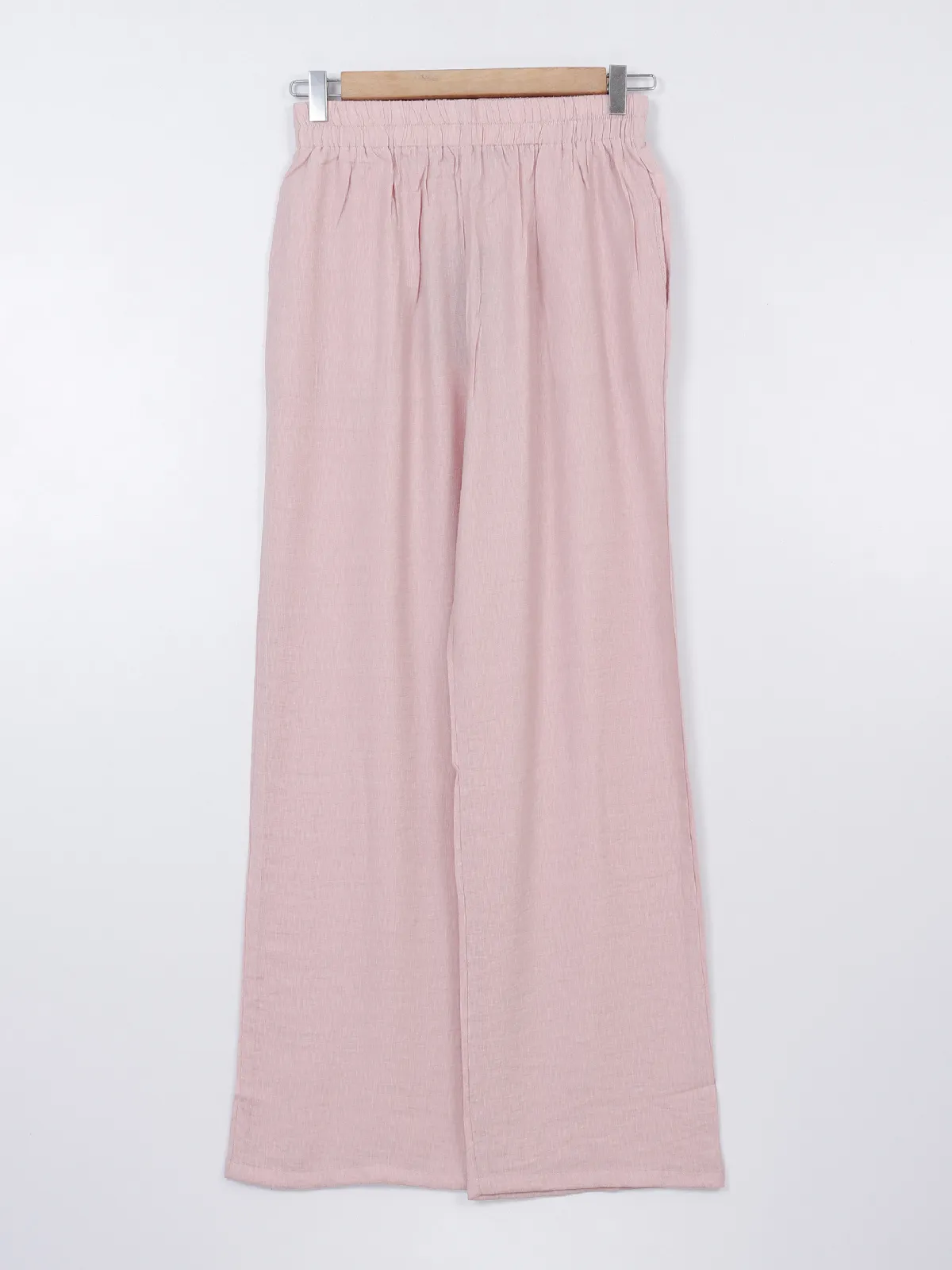 Deal plain peach palazzo in cotton