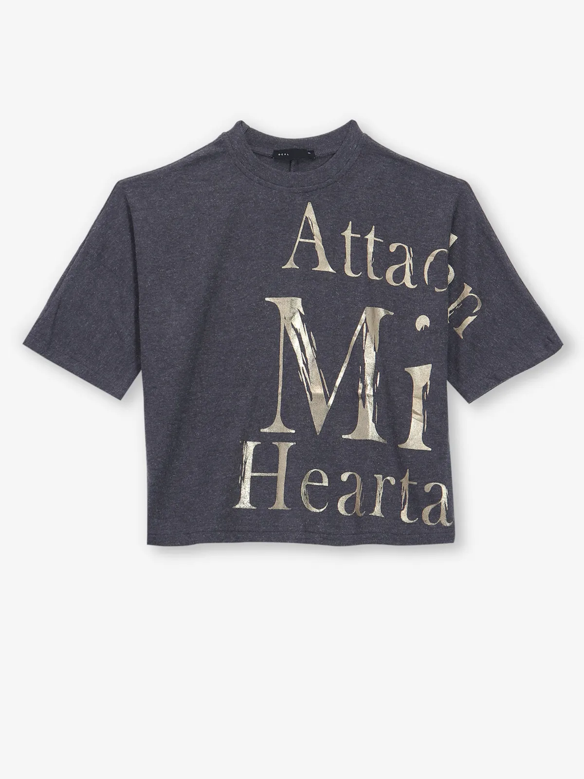 DEAL printed grey cotton t-shirt