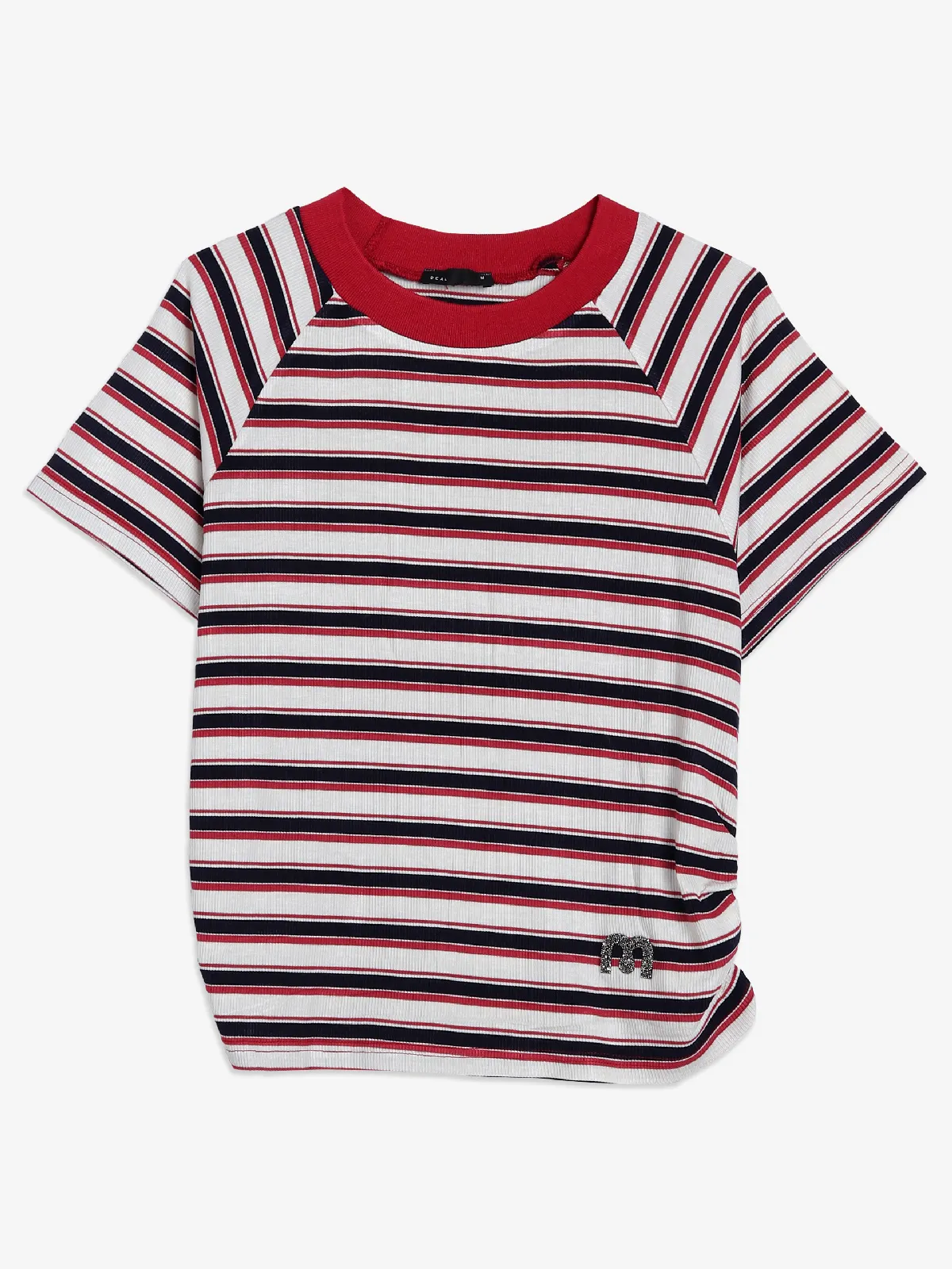 Deal red stripe top for casual