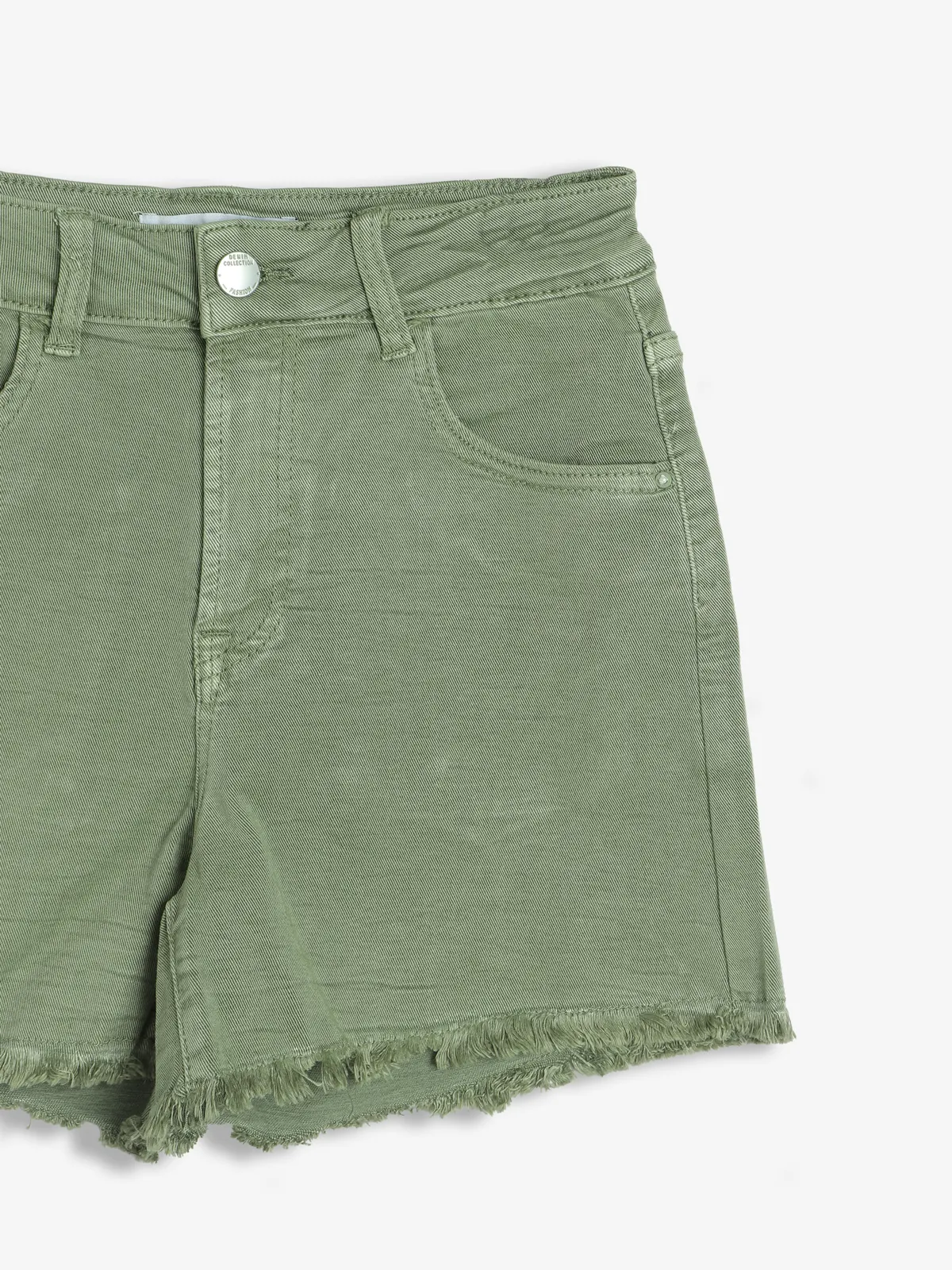 DEAL solid denim olive shorts