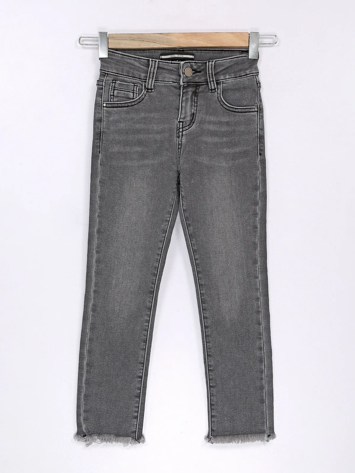 Deal washed dark grey jeans