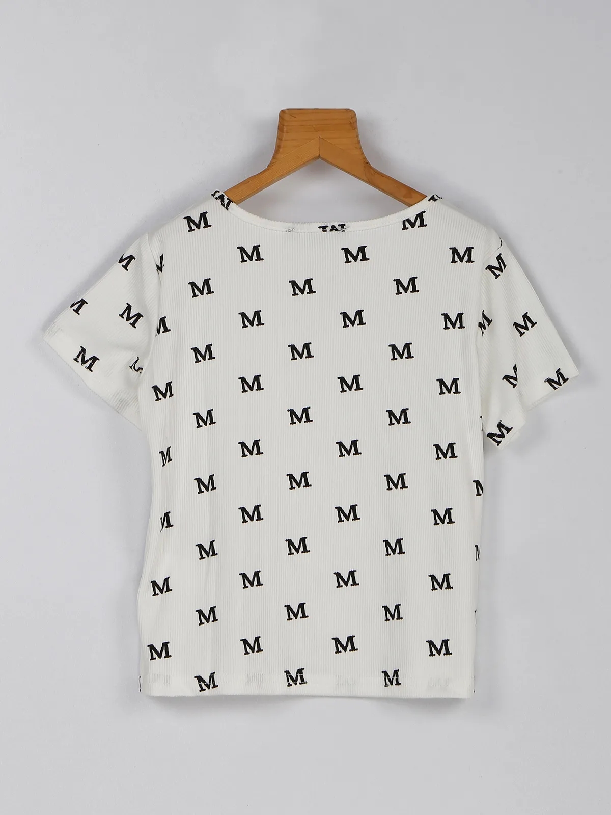 Deal white printed cotton top