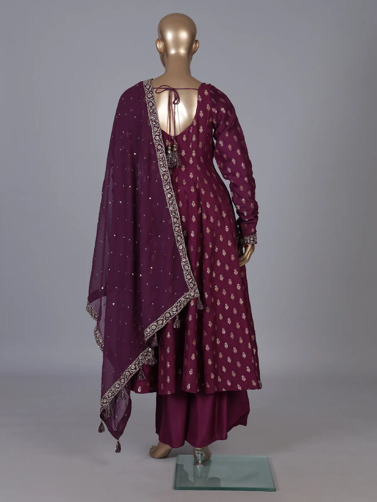 banarasi silk anarkali dress Banarasee Silk Anarkali 03  Banaras Weaves Clothing