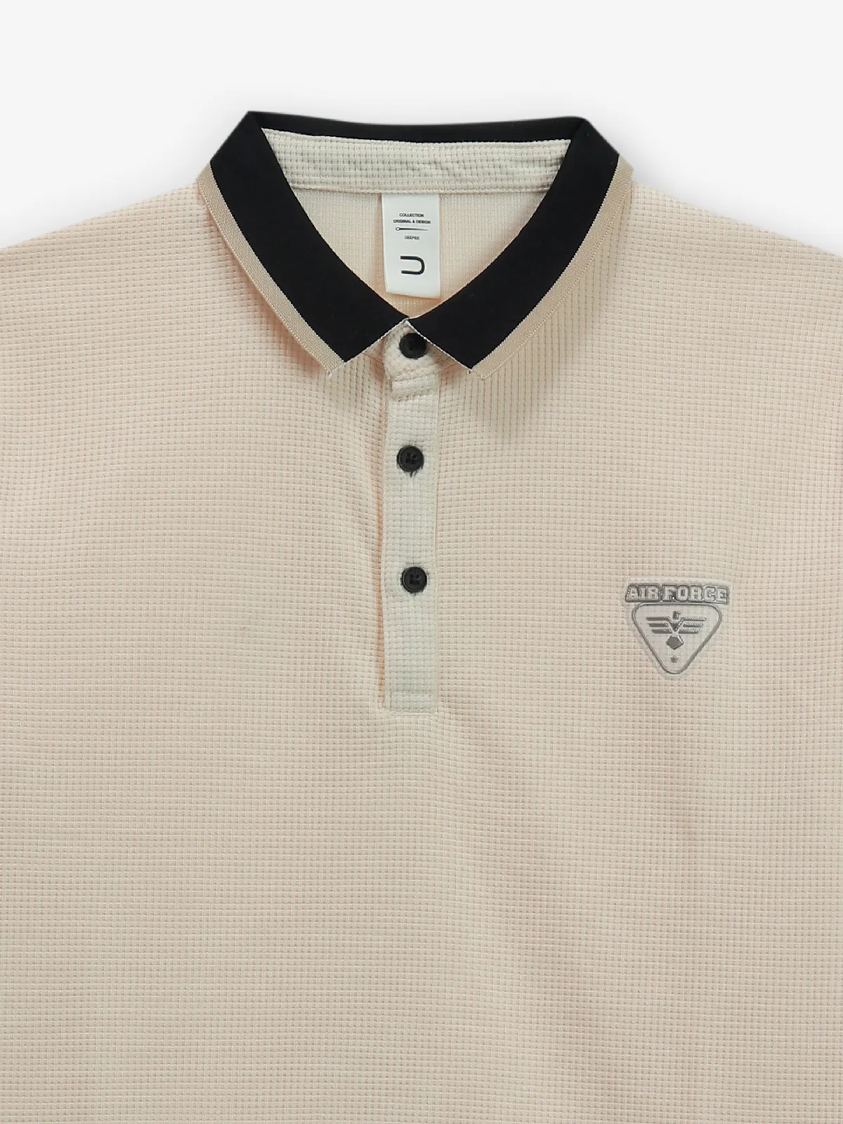 DEEPEE peach cotton polo t-shirt