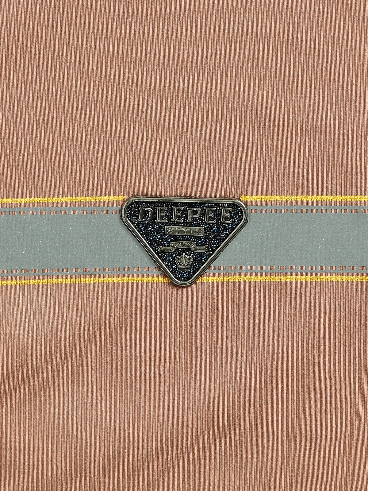 DeePee plain beige cotton t shirt