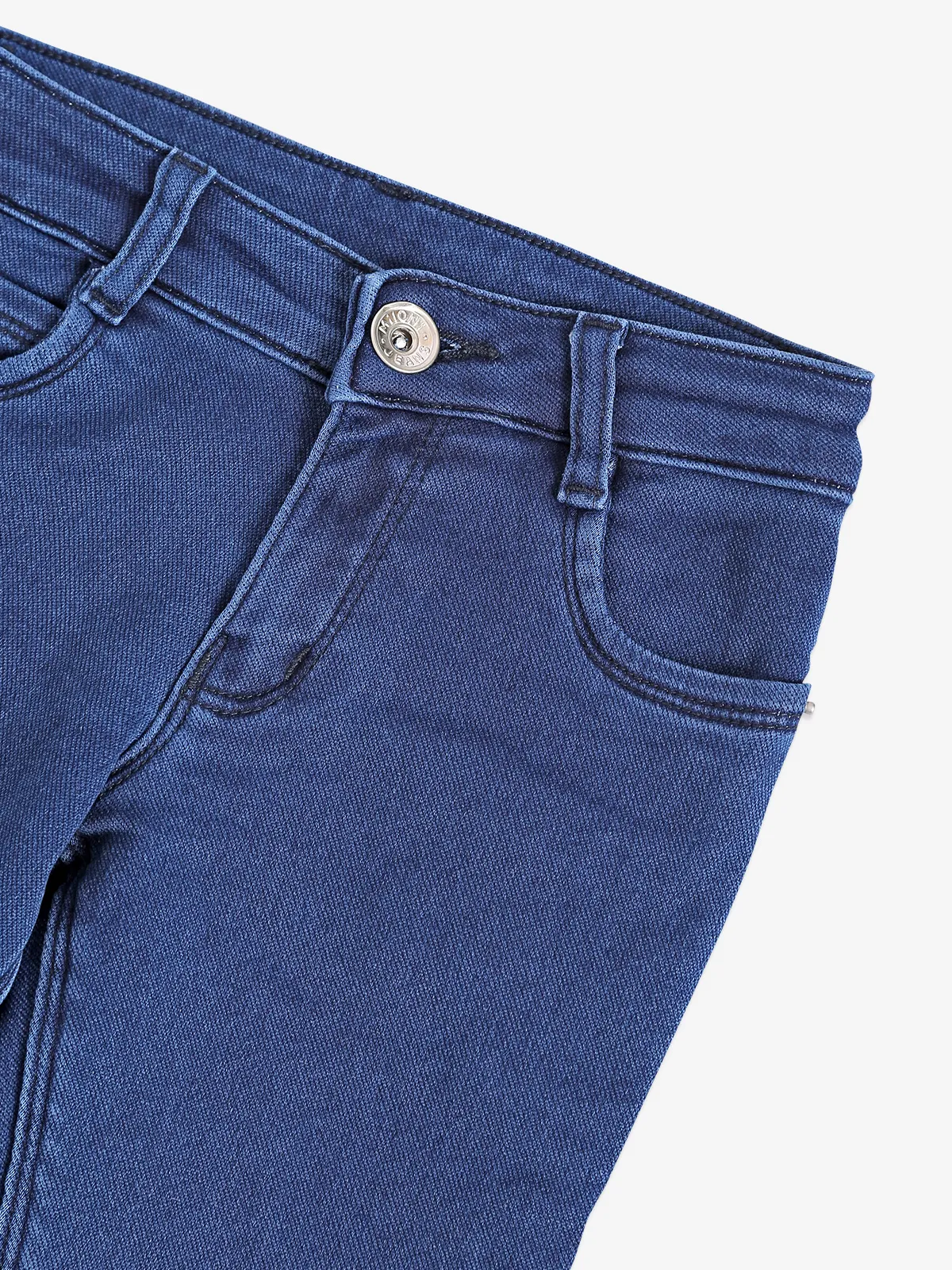 Denim jeans for girls in indigo blue