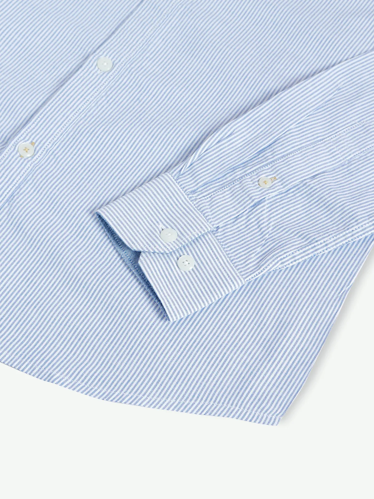 Dragon Hill sky blue stripe cotton shirt