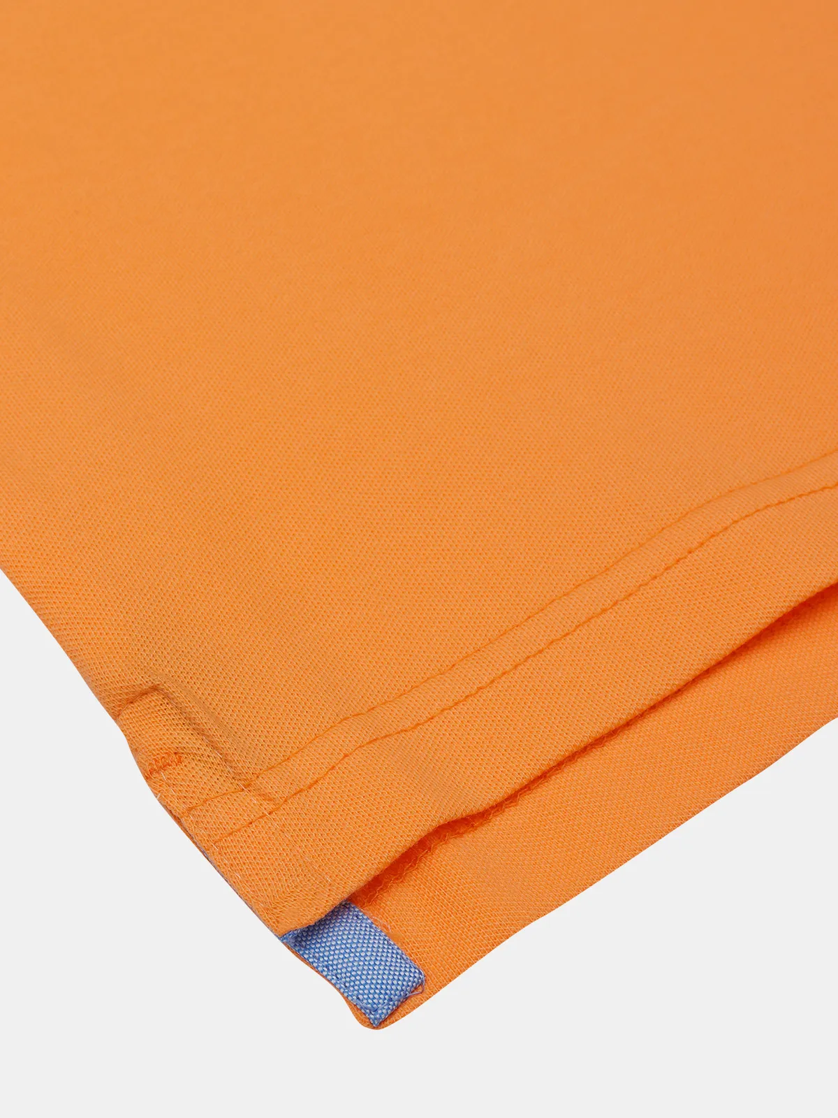 Dragon Hill solid orange slim fit cotton t shirt