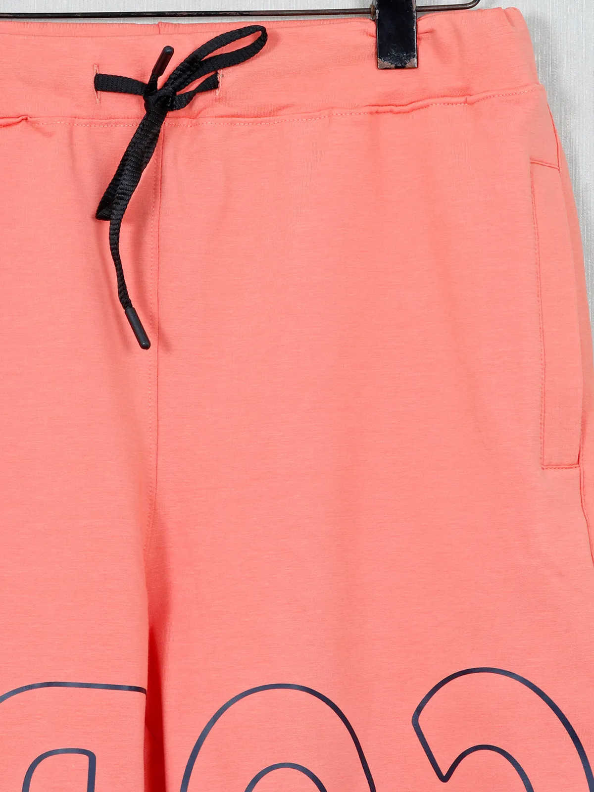 DXI peach printed simple mens shorts