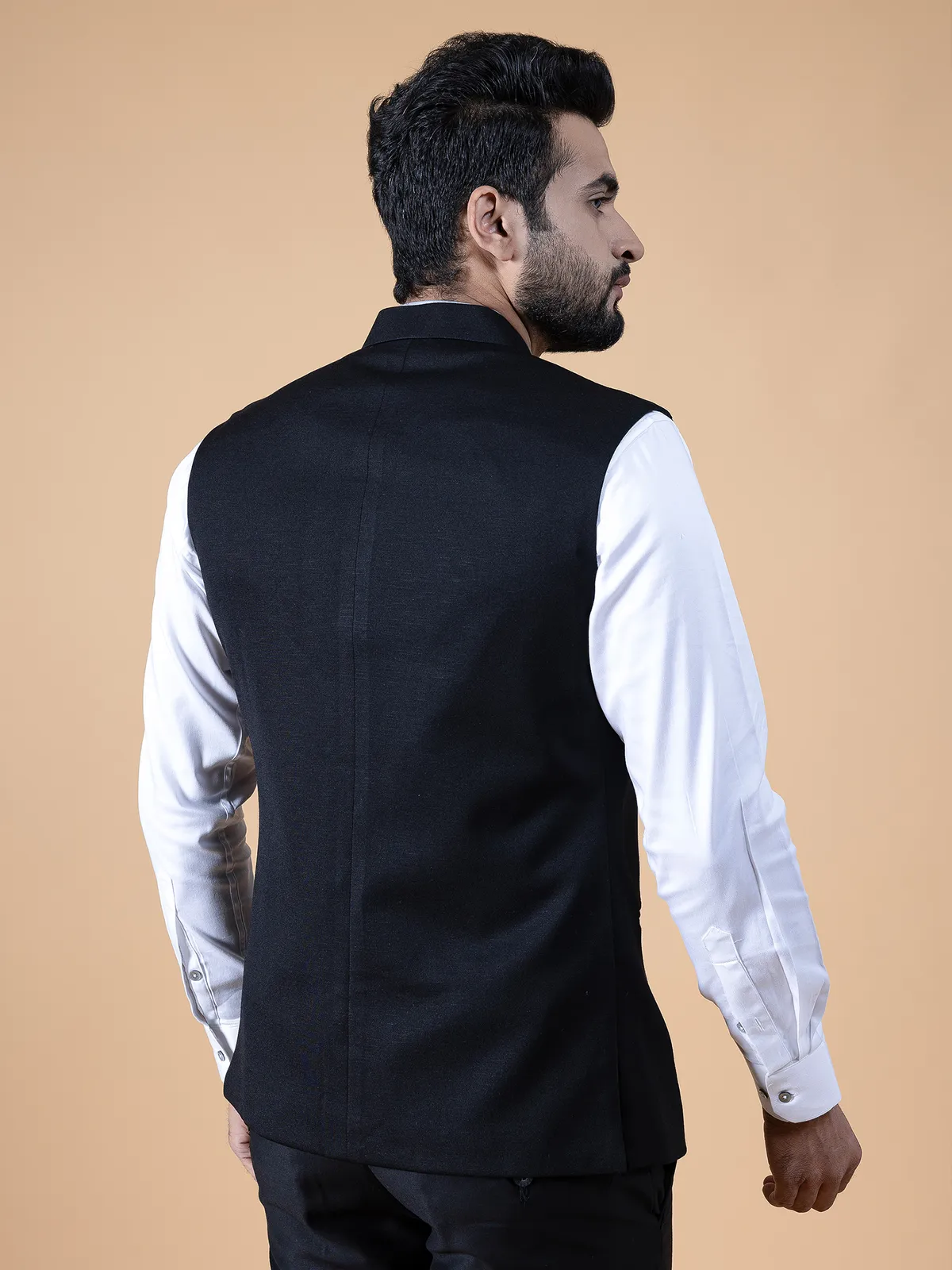 Fabulos black silk waistcoat
