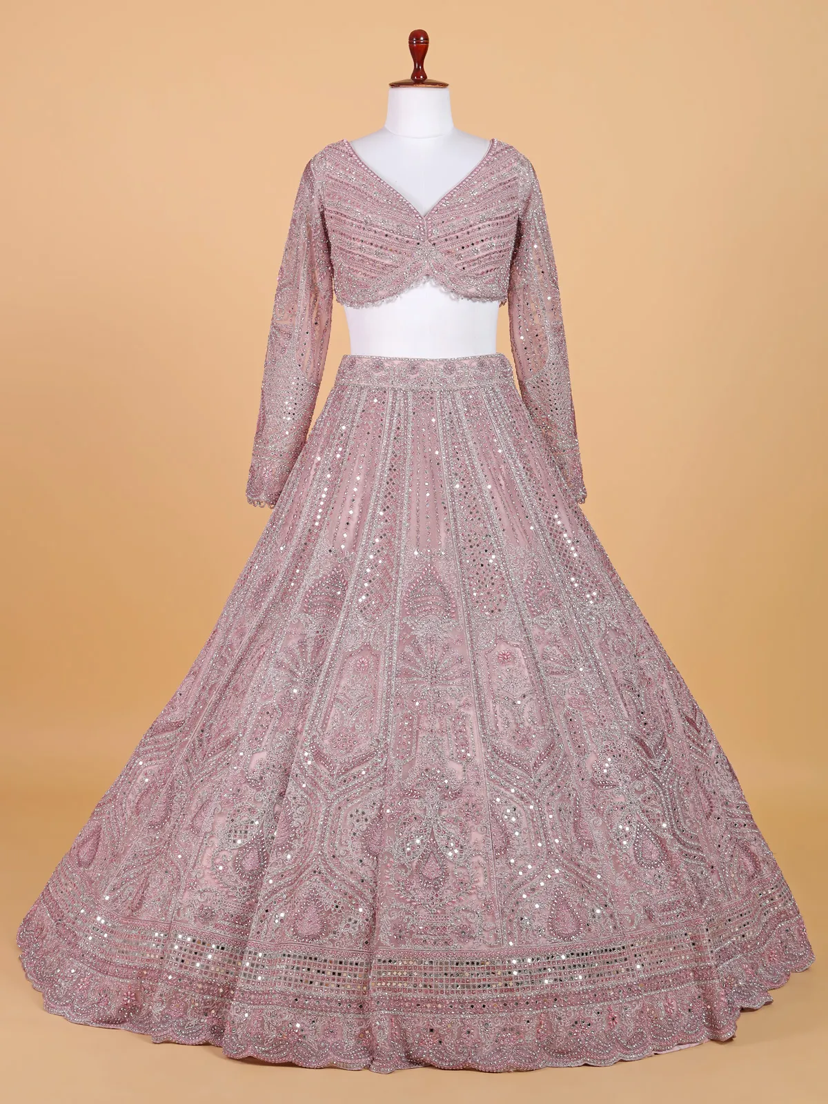 Fabulous light purple traditional lahenga choli
