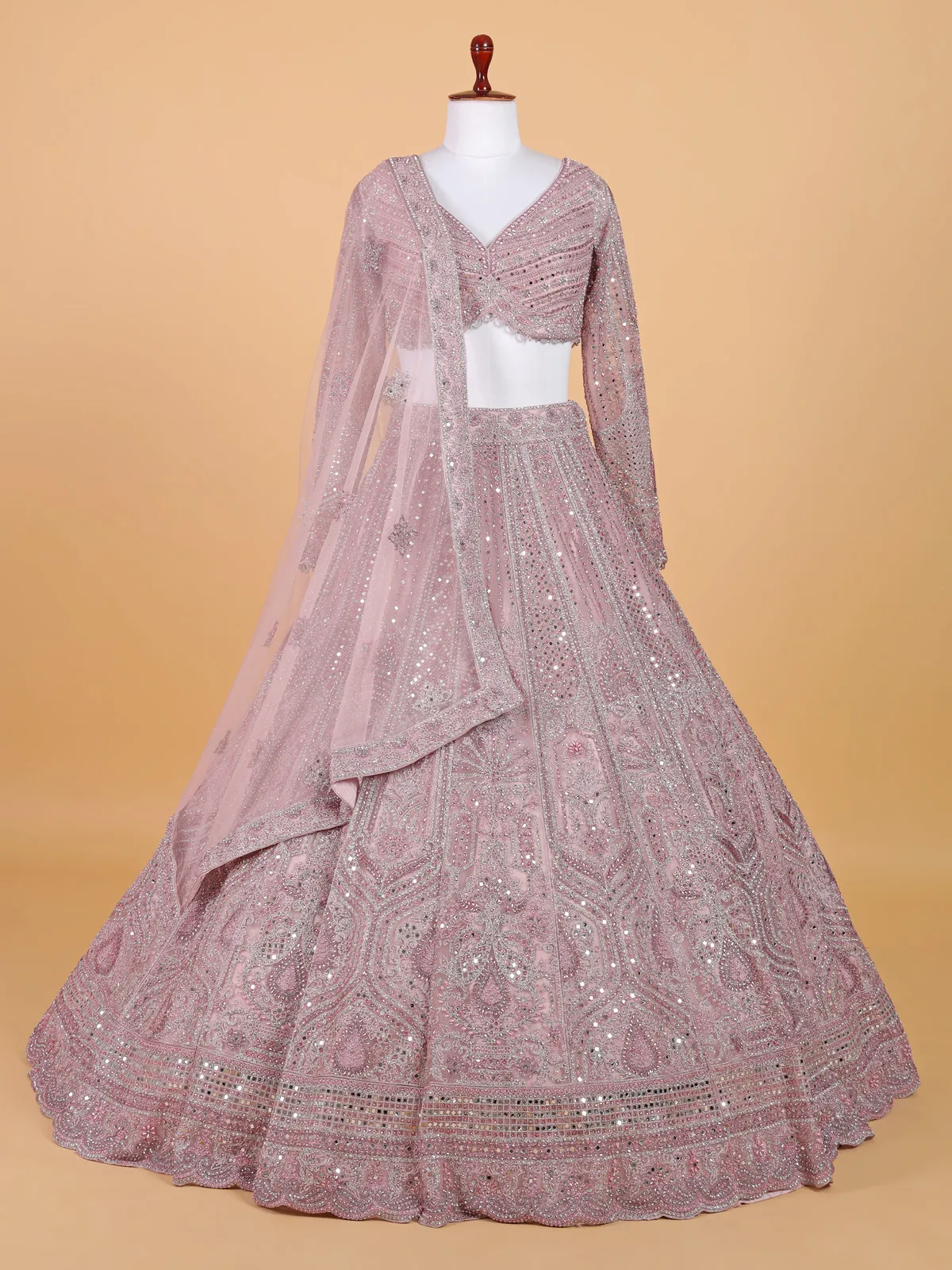 Fabulous light purple traditional lahenga choli