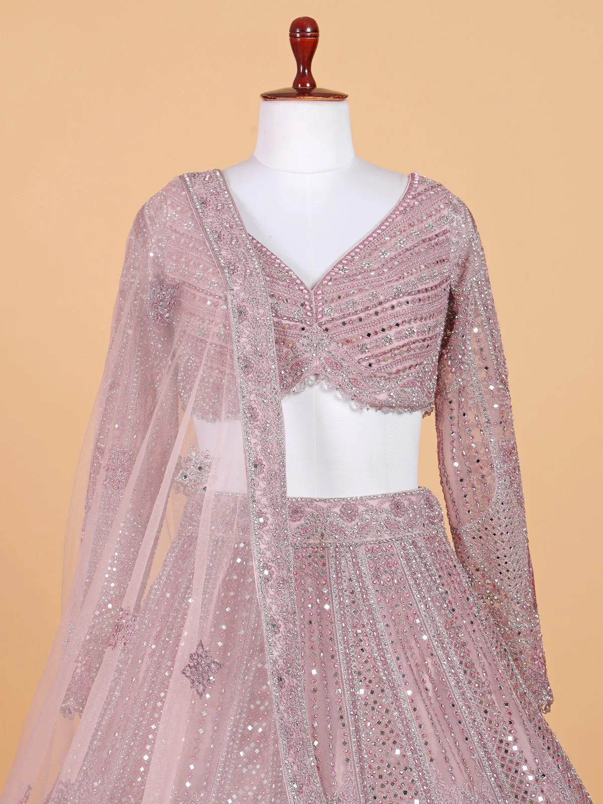 Fabulous light purple traditional lahenga choli