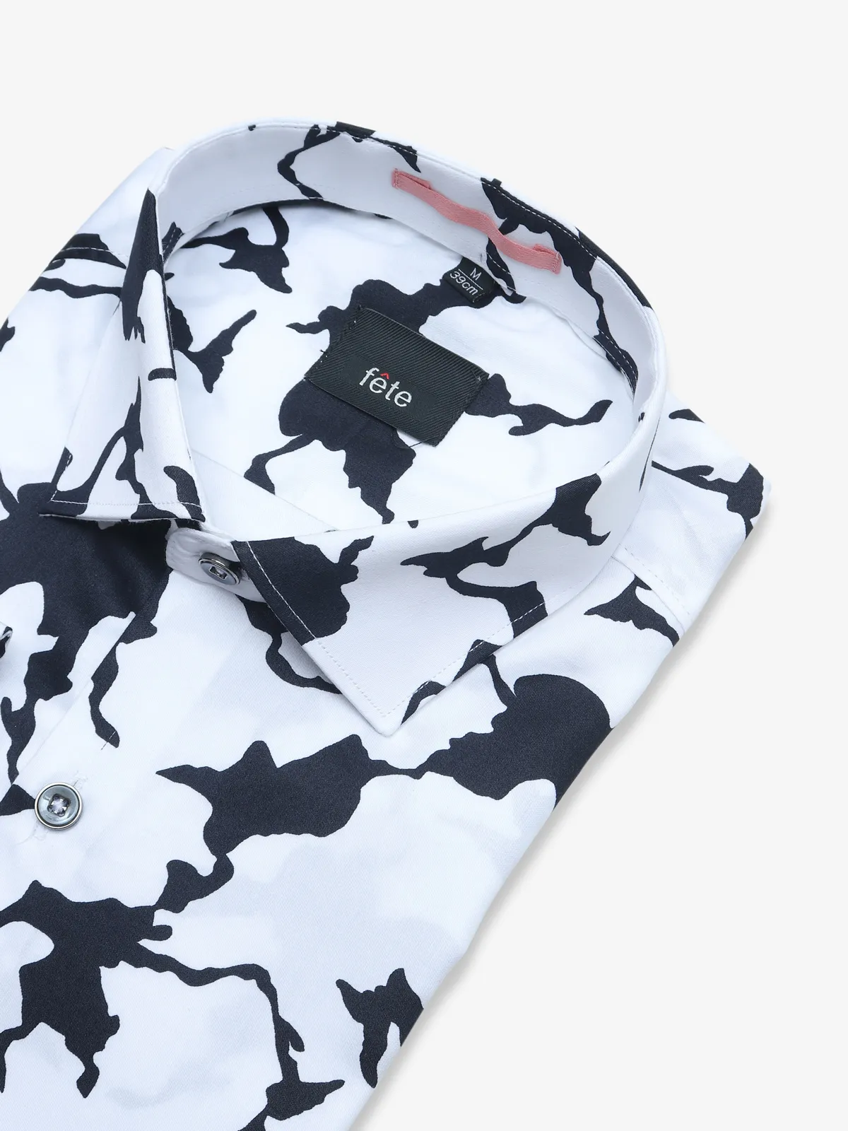 Fete black and white printed shirt