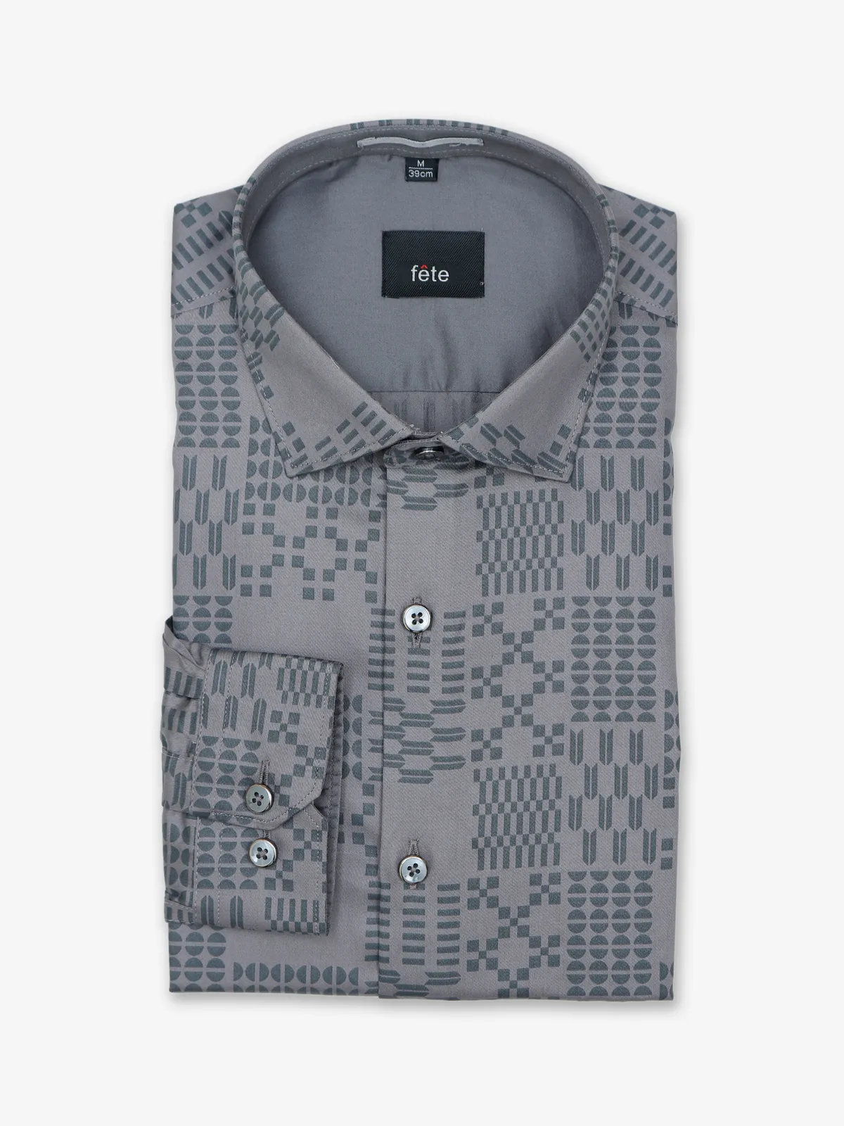 Fete grey full sleeves shirt