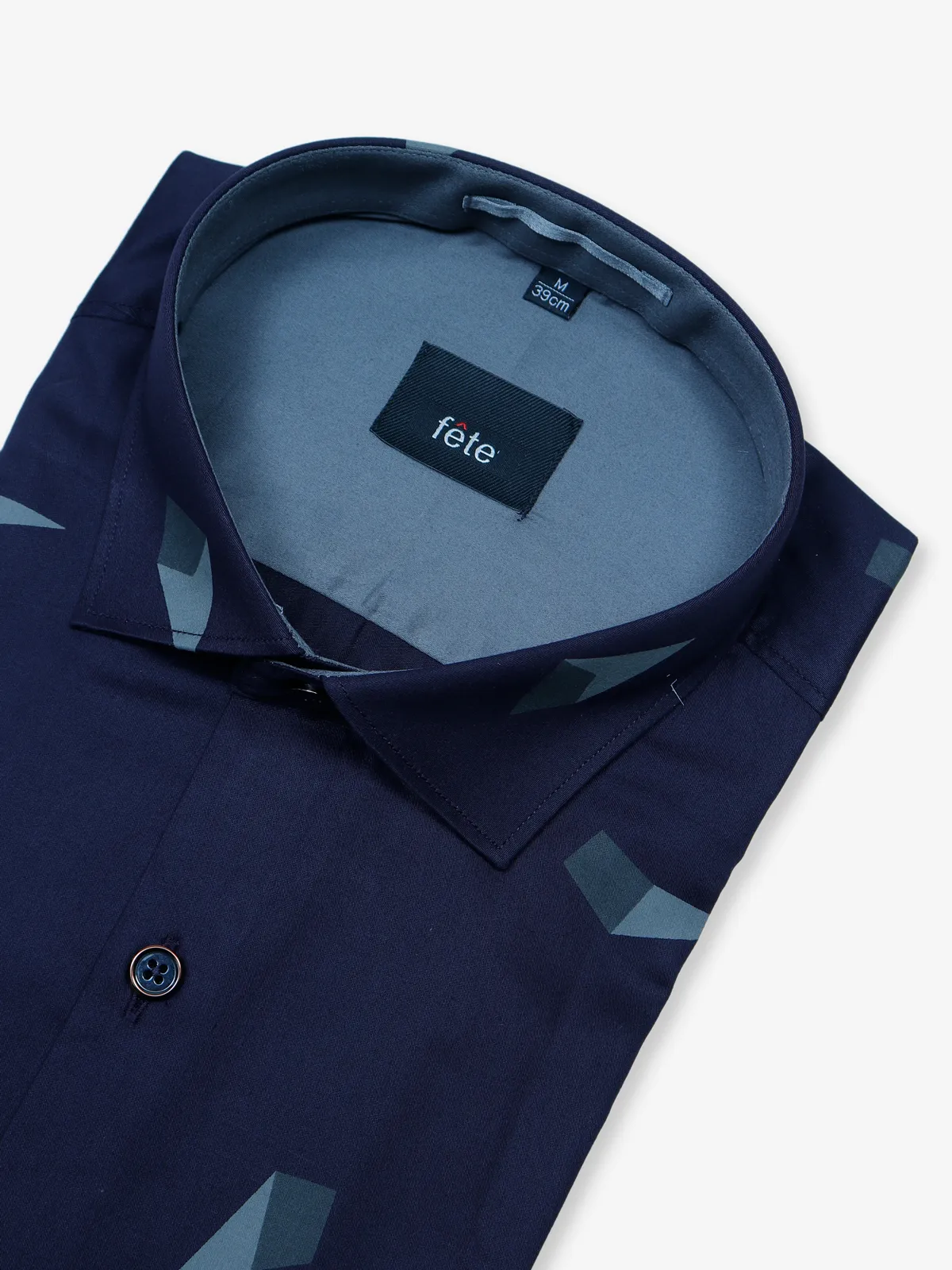 Fete navy printed shirt