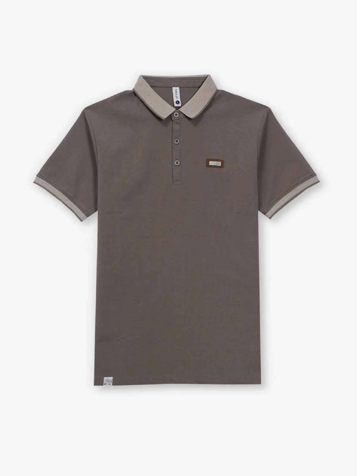 FREEZE bright brown cotton t-shirt