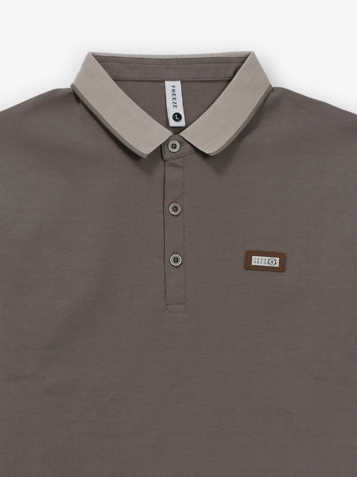 FREEZE bright brown cotton t-shirt
