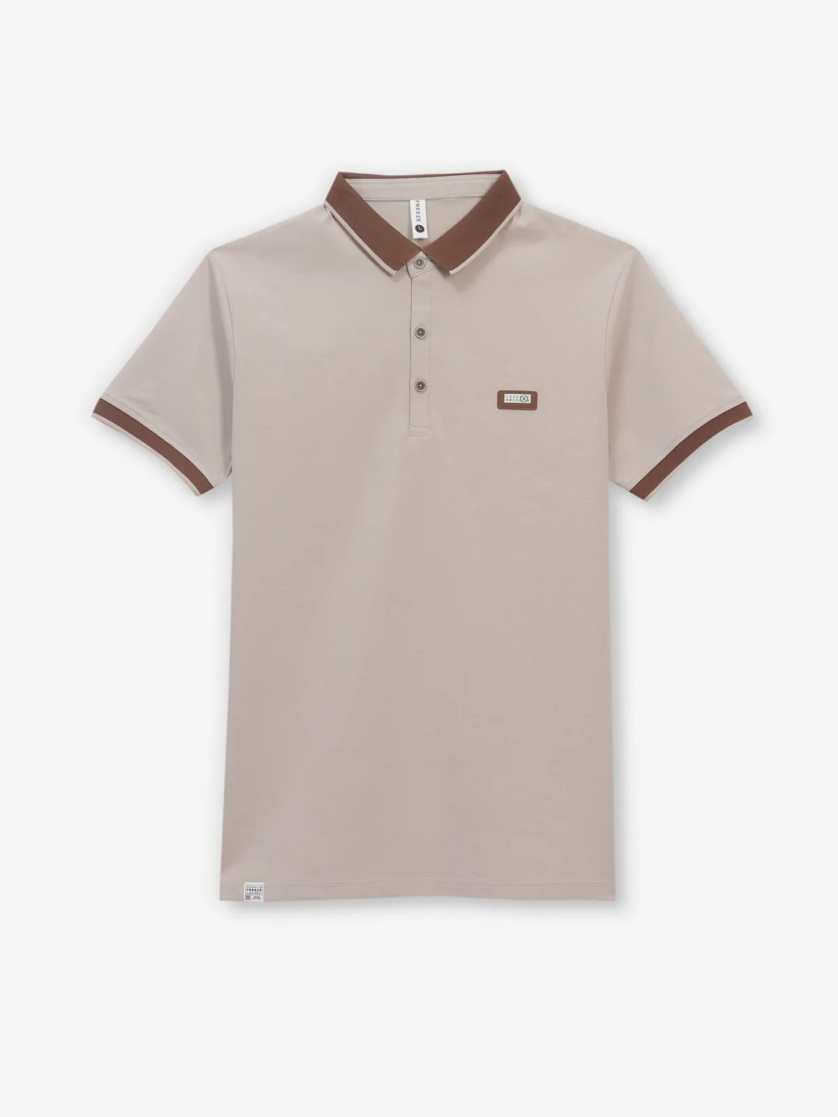 FREEZE cotton light brown t-shirt