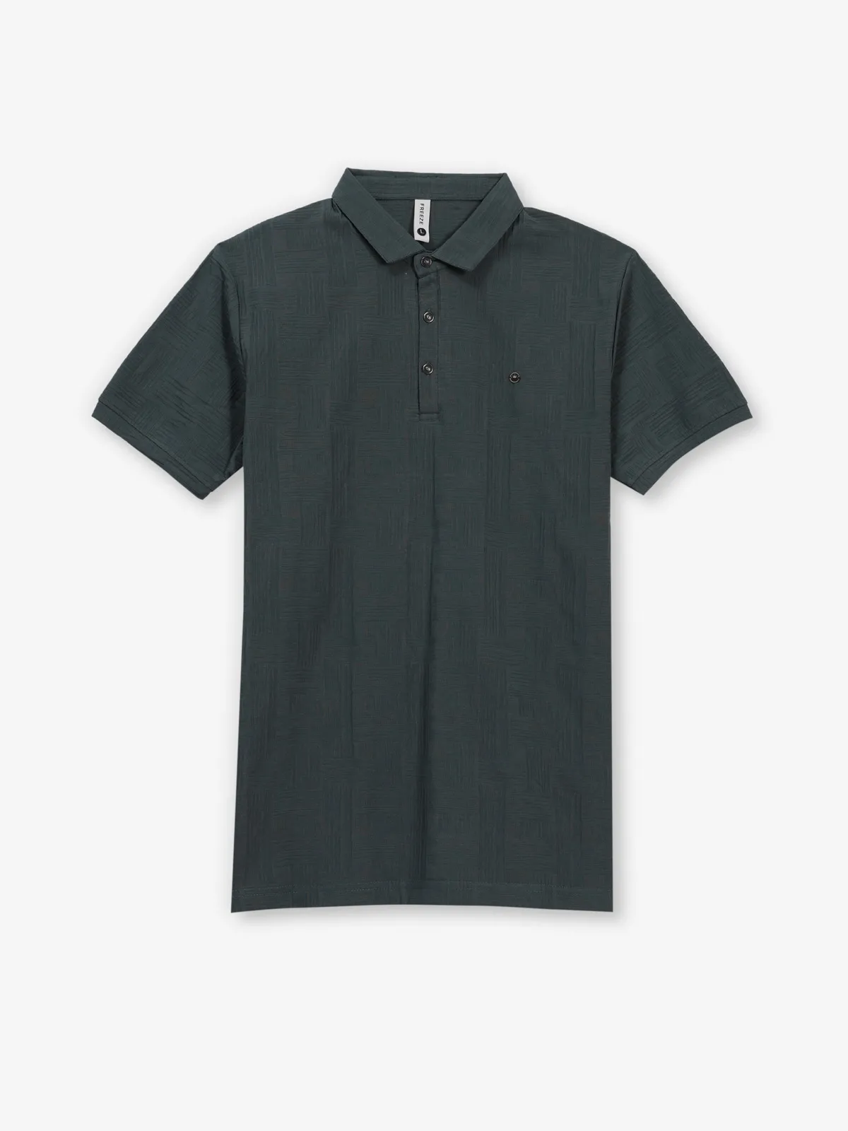 FREEZE forest green slim fit polo t-shirt