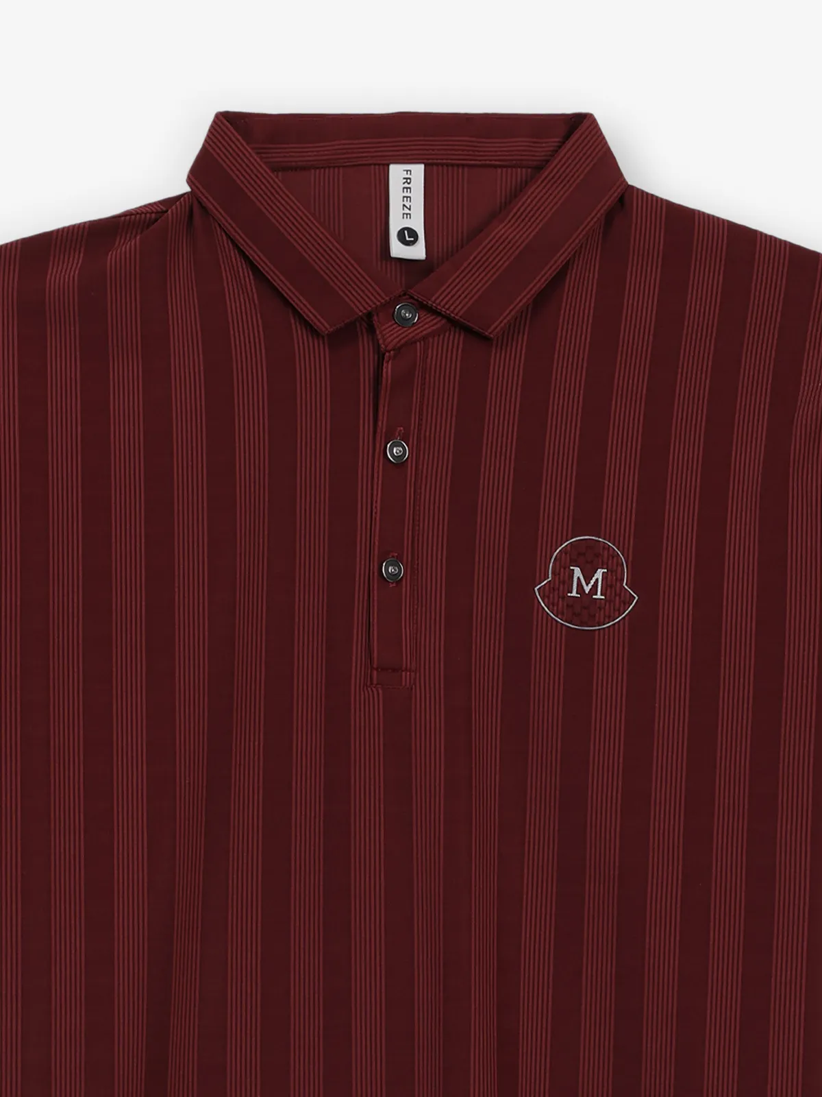 FREEZE maroon cotton polo t-shirt for men