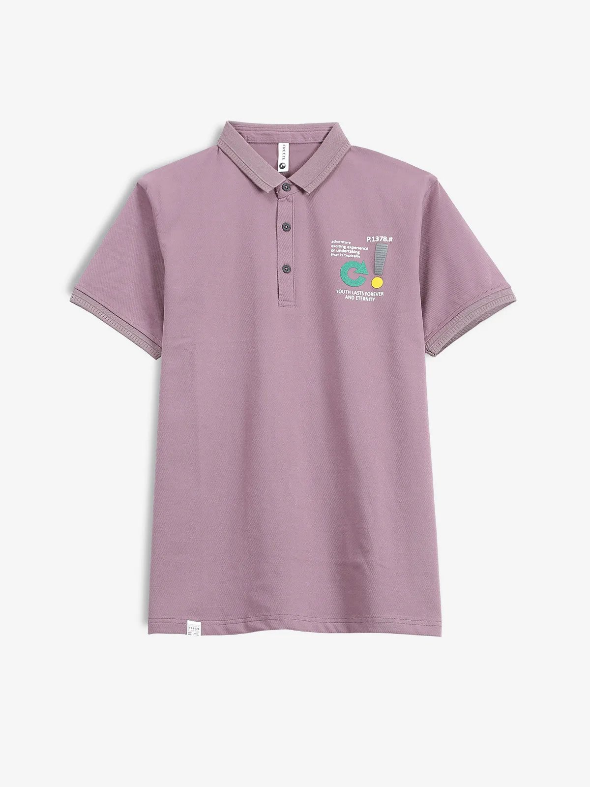 FREEZE mauve purple cotton t-shirt