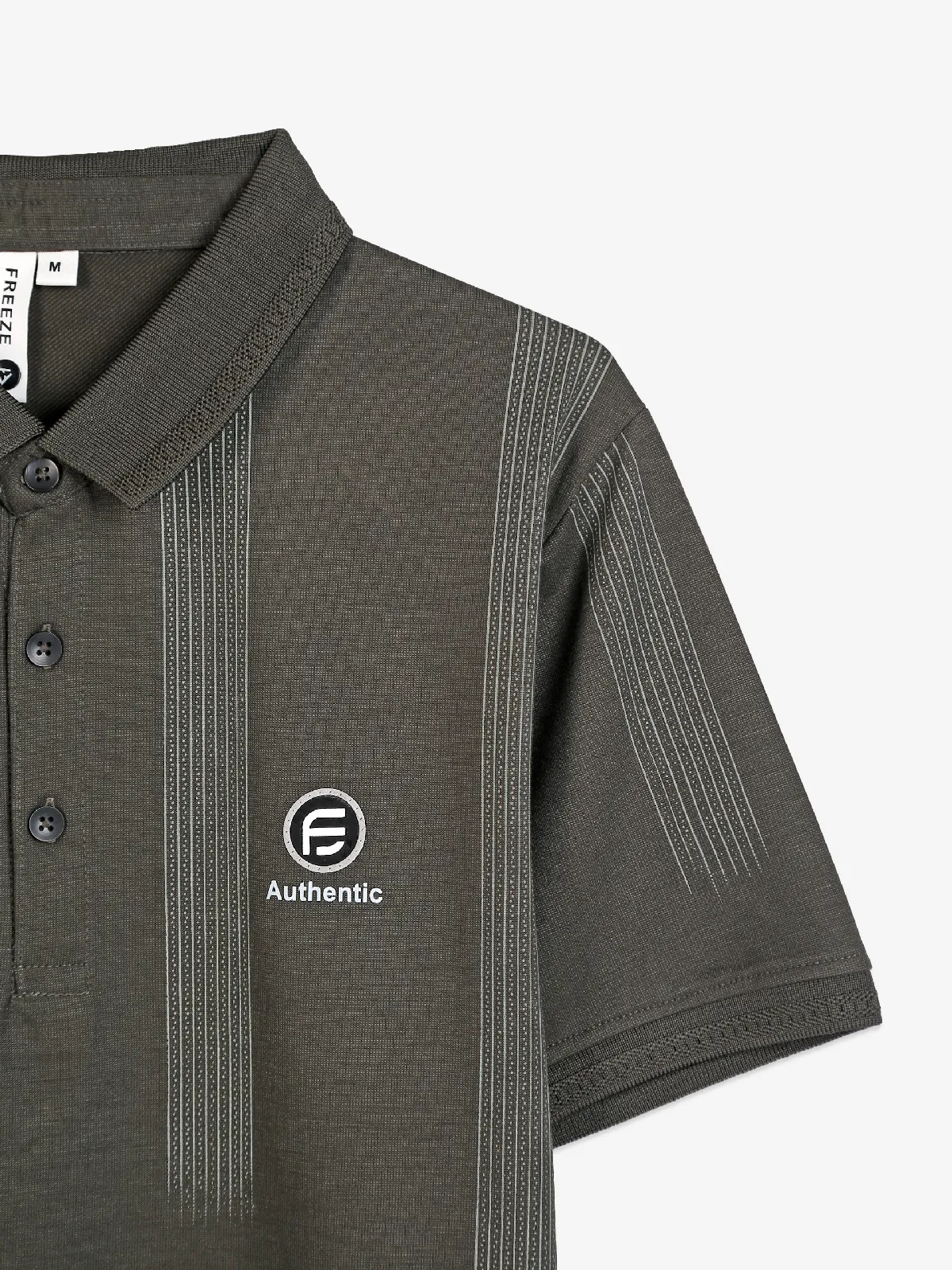 Freeze military green polo t-shirt