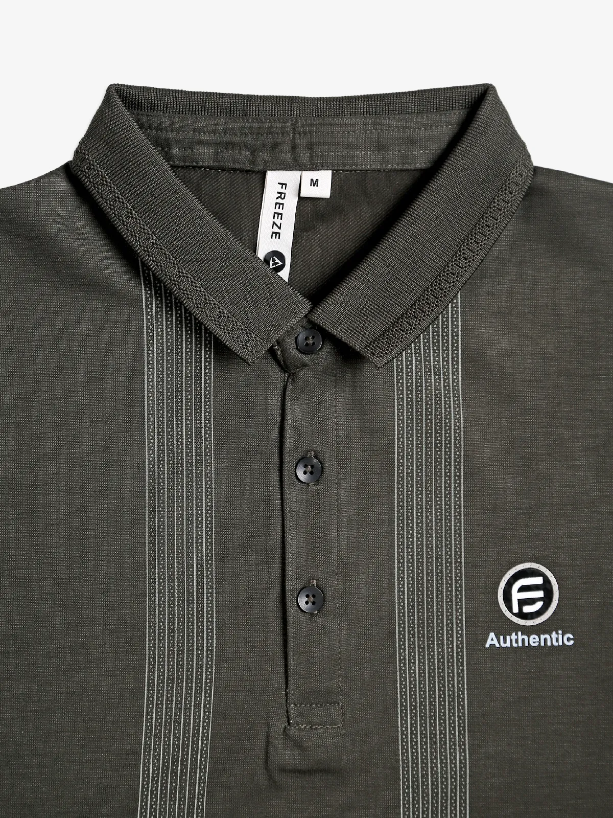 Freeze military green polo t-shirt