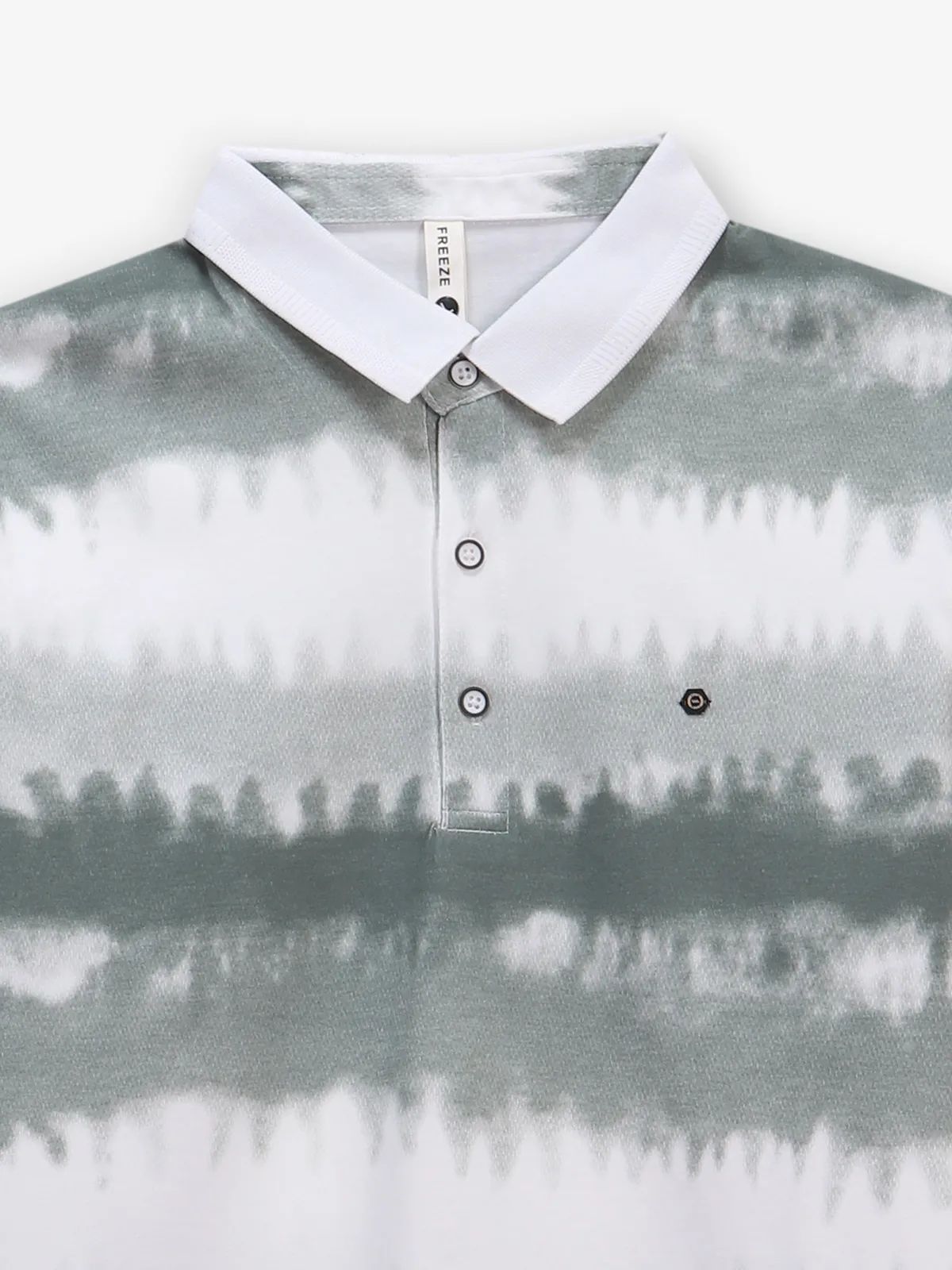 FREEZE printed cotton white and grey t-shirt
