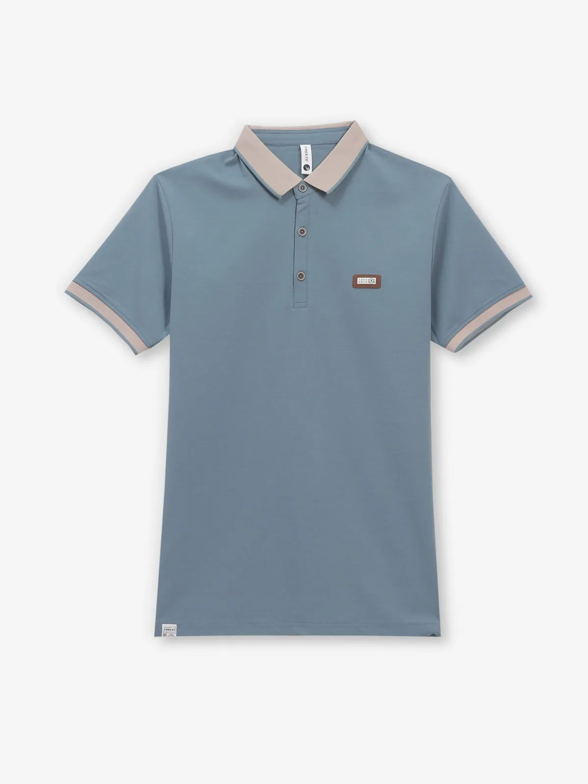 FREEZE stone blue casual cotton t-shirt