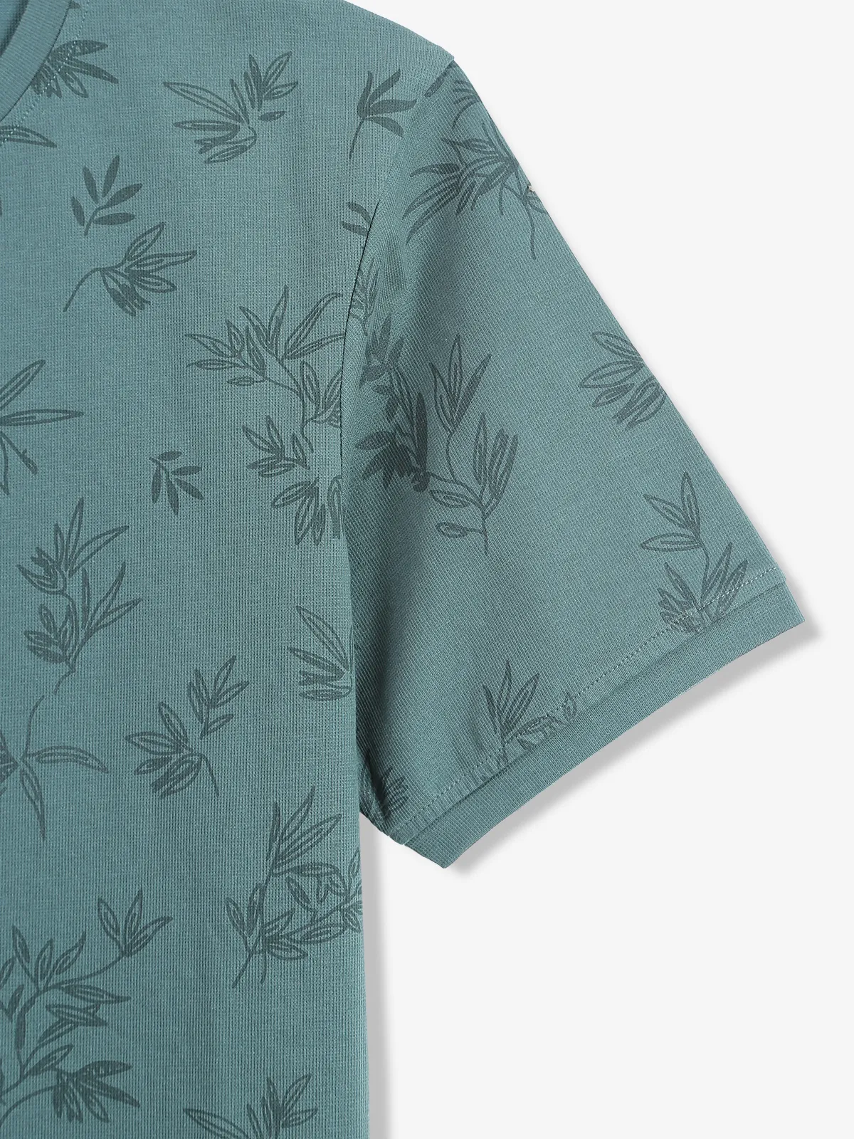 FREEZE teal green printed t-shirt