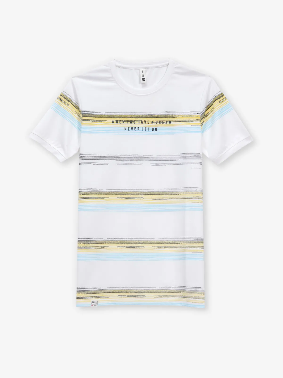 FREEZE white printed casual cotton slim fit