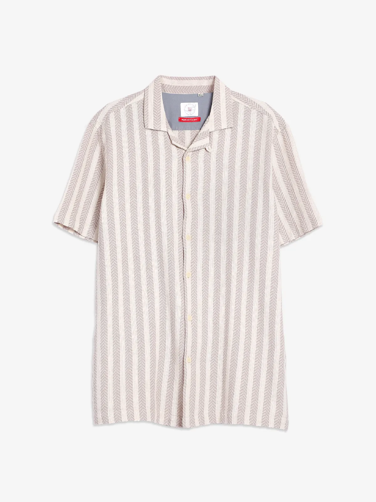 Frio beige stripe shirt