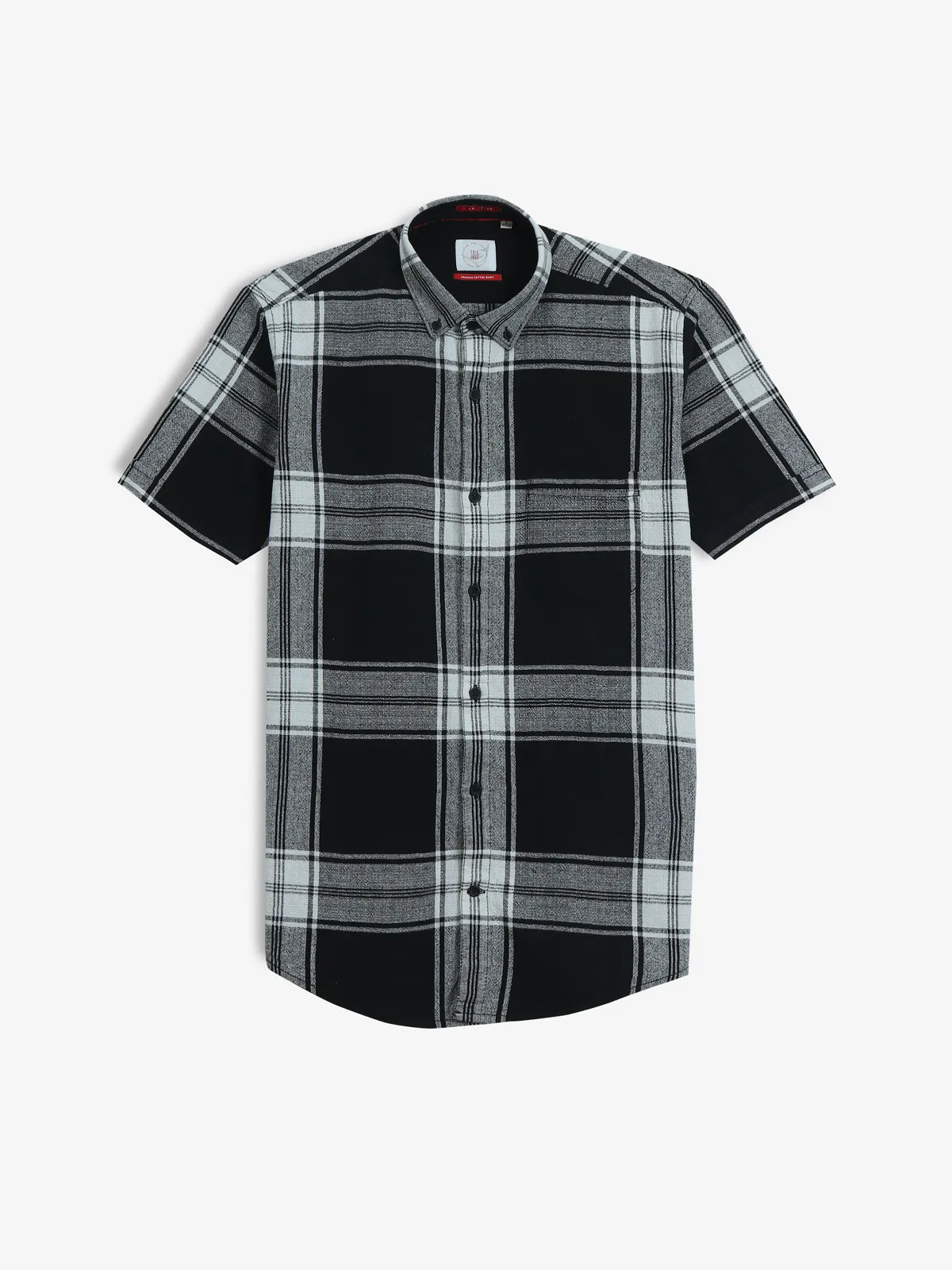 FRIO black checks cotton shirt