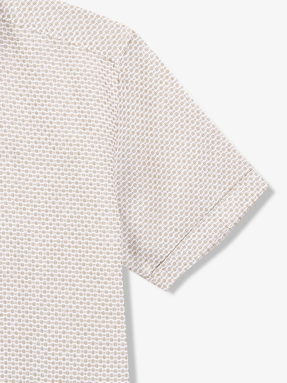 FRIO cream textured cotton shirt