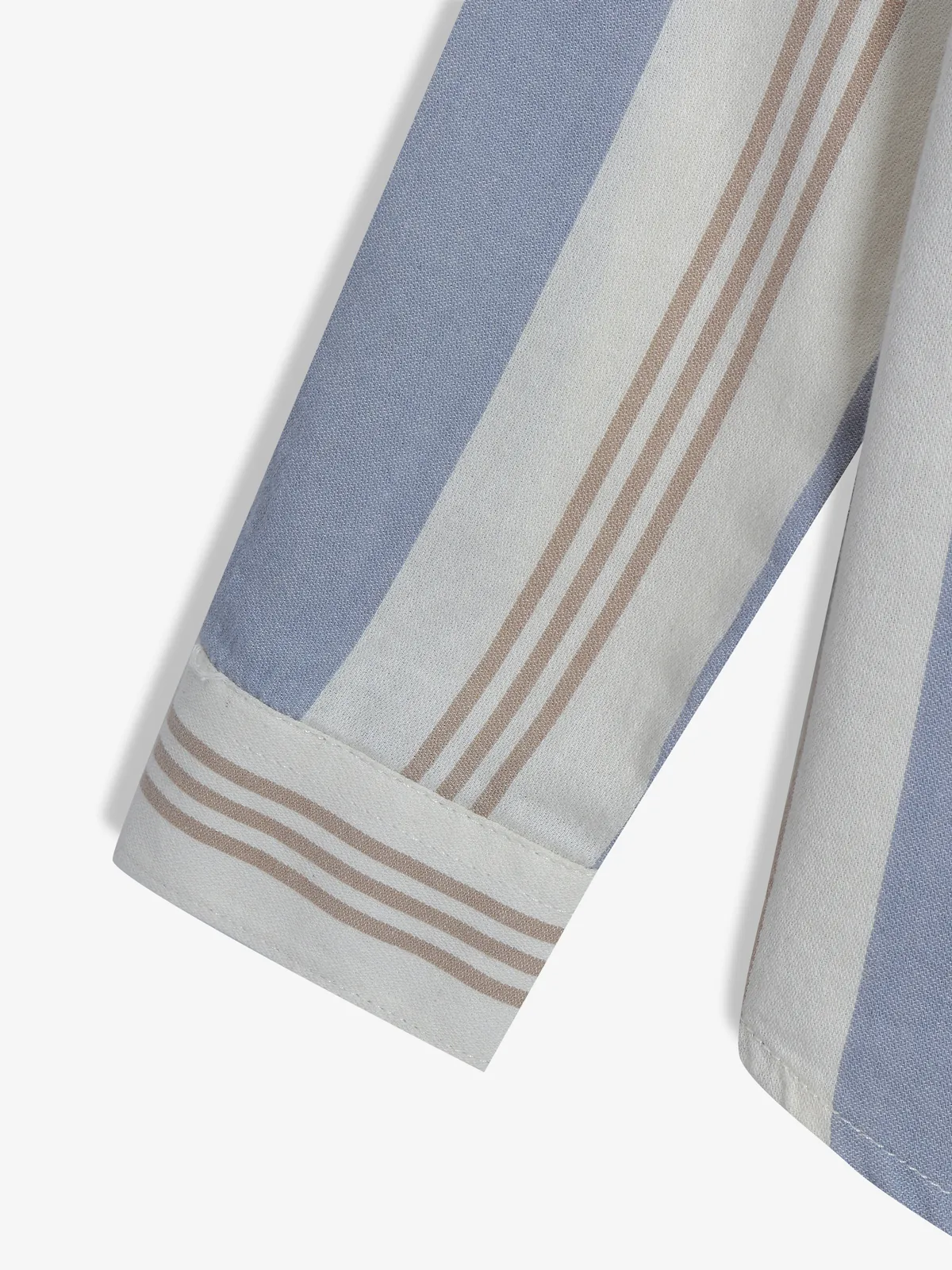 FRIO grey cotton stripe casual shirt