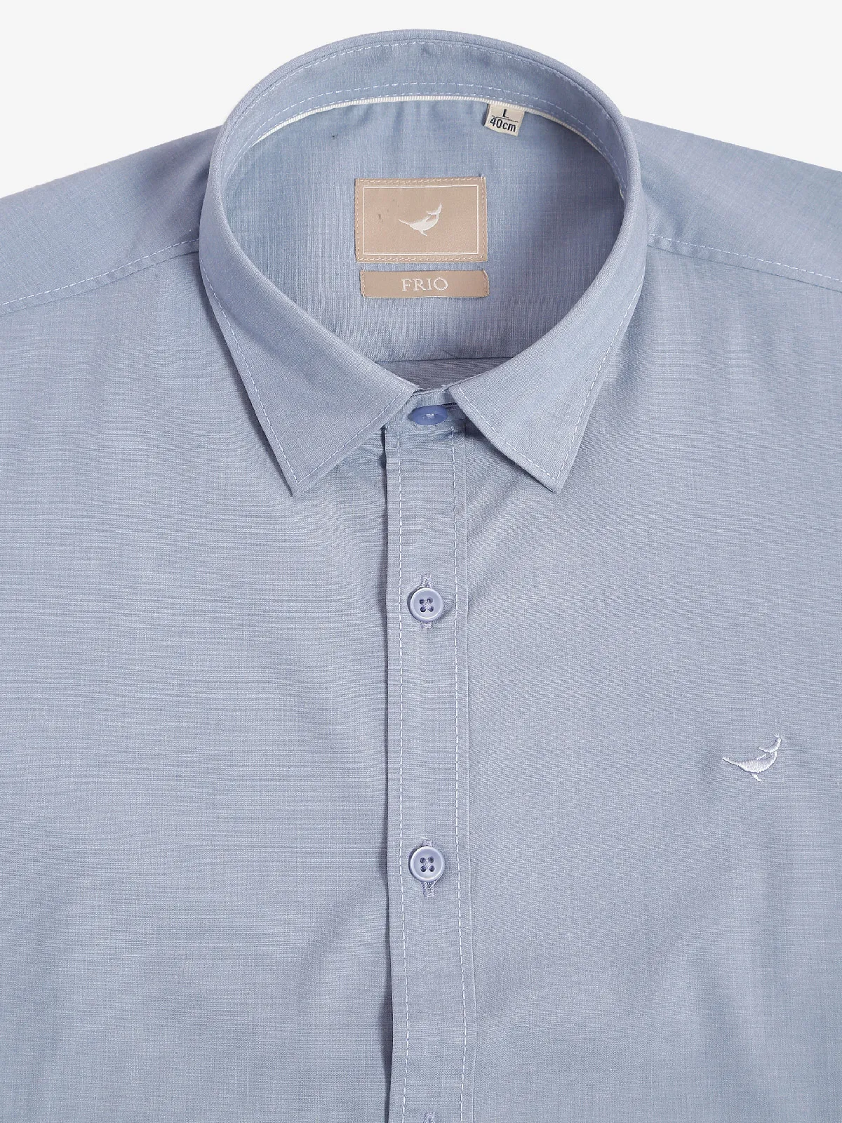 Frio light blue plain shirt