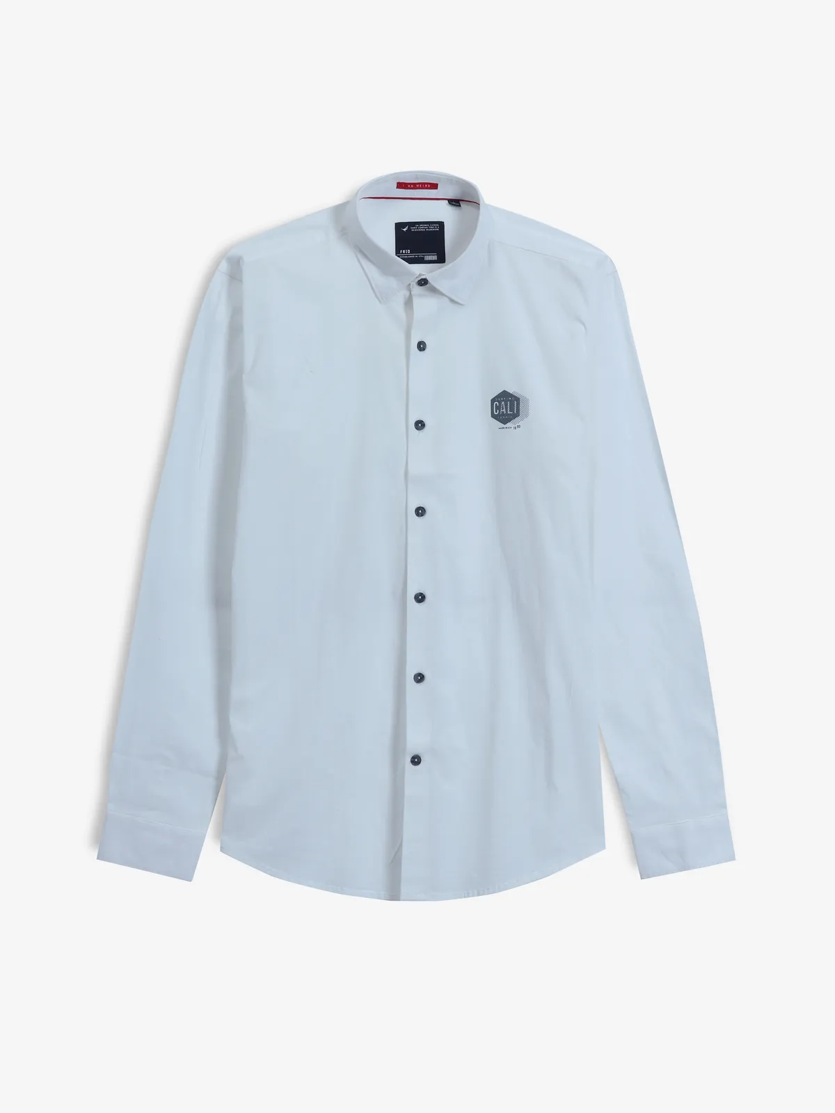 FRIO plain white cotton shirt