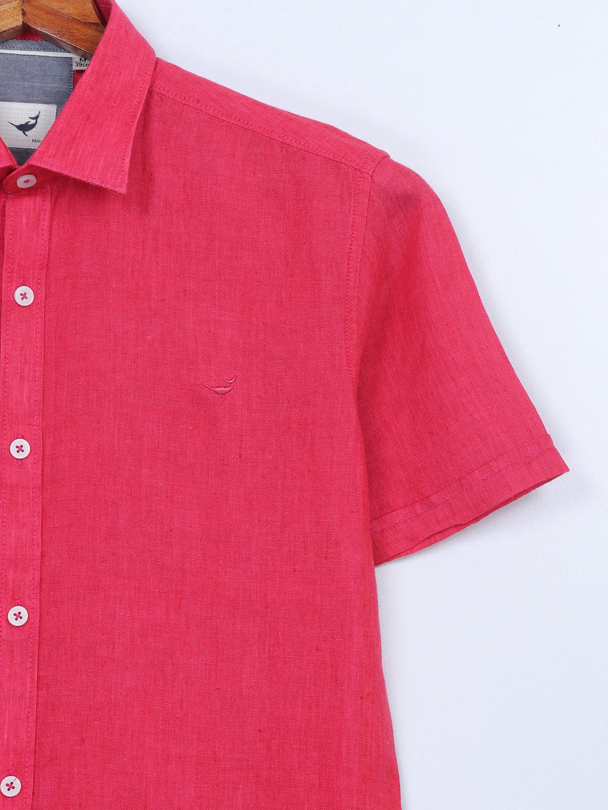 Frio red linen shirt