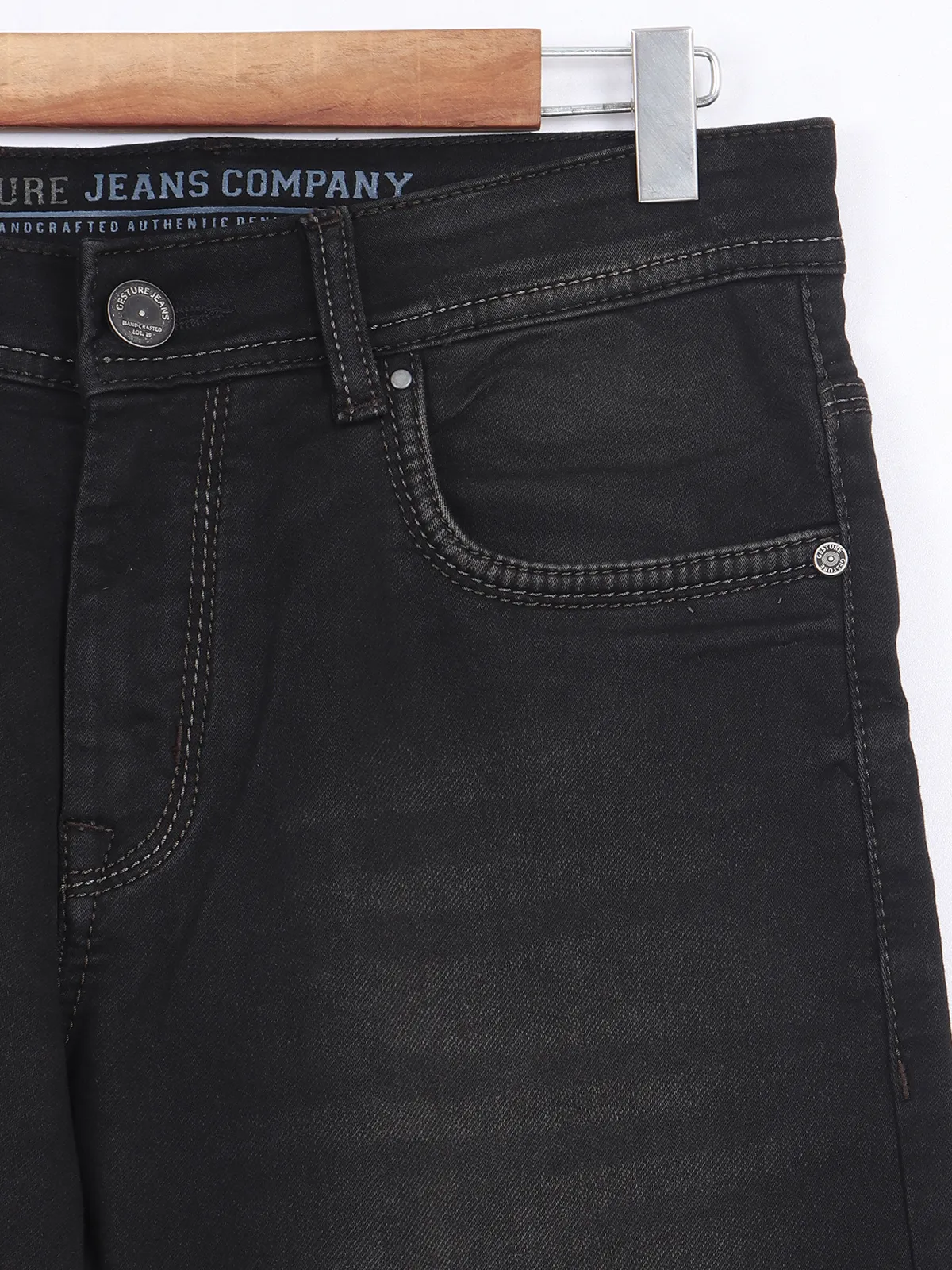 Gesture black casual jeans in washed